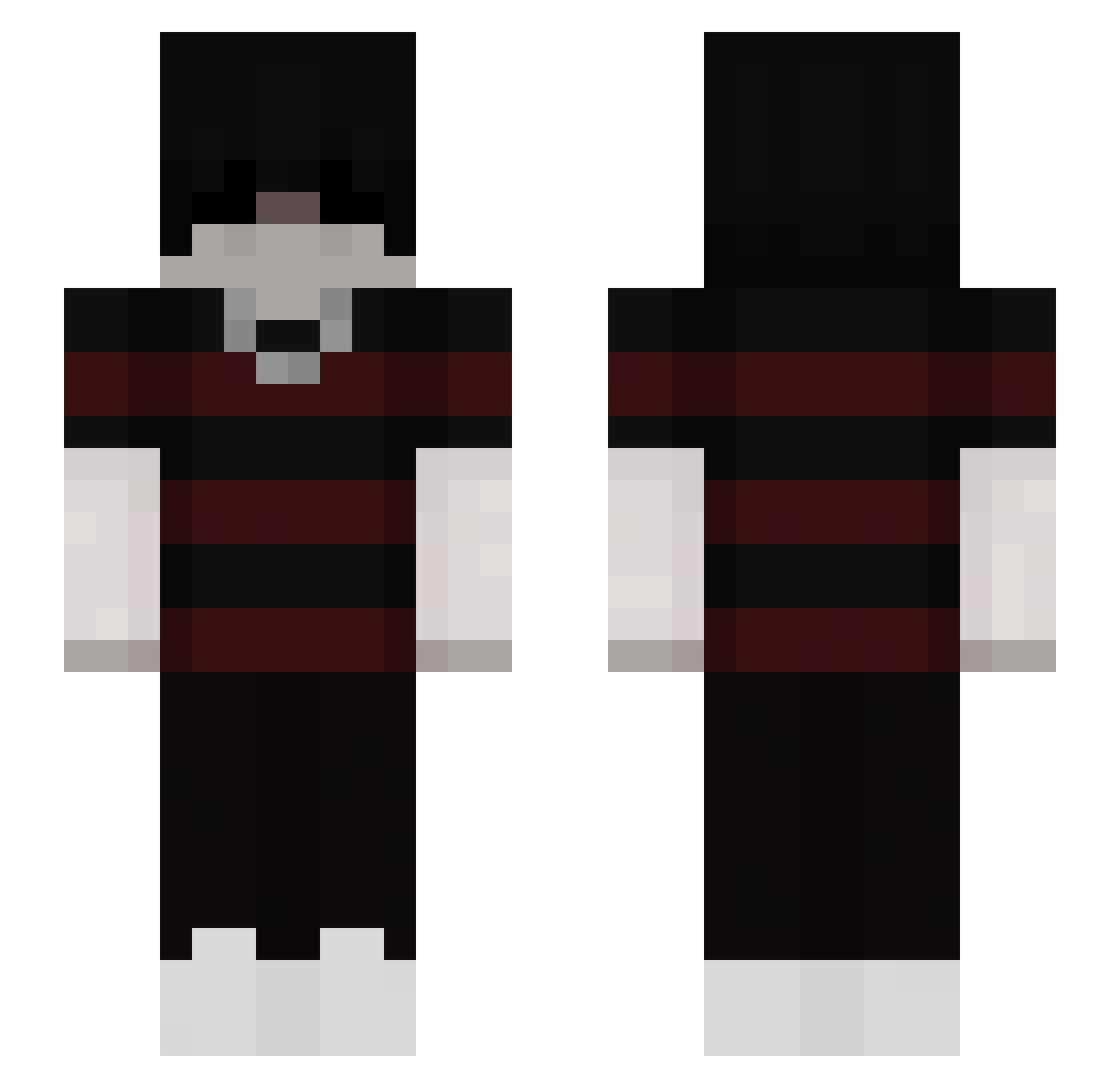 zZ_ArThUr_Zz Minecraft skin, front and back view