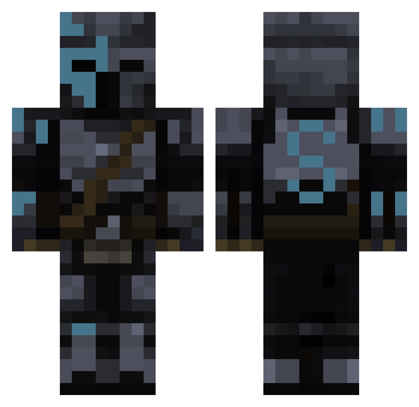 rockandrollsong Minecraft skin, front and back view