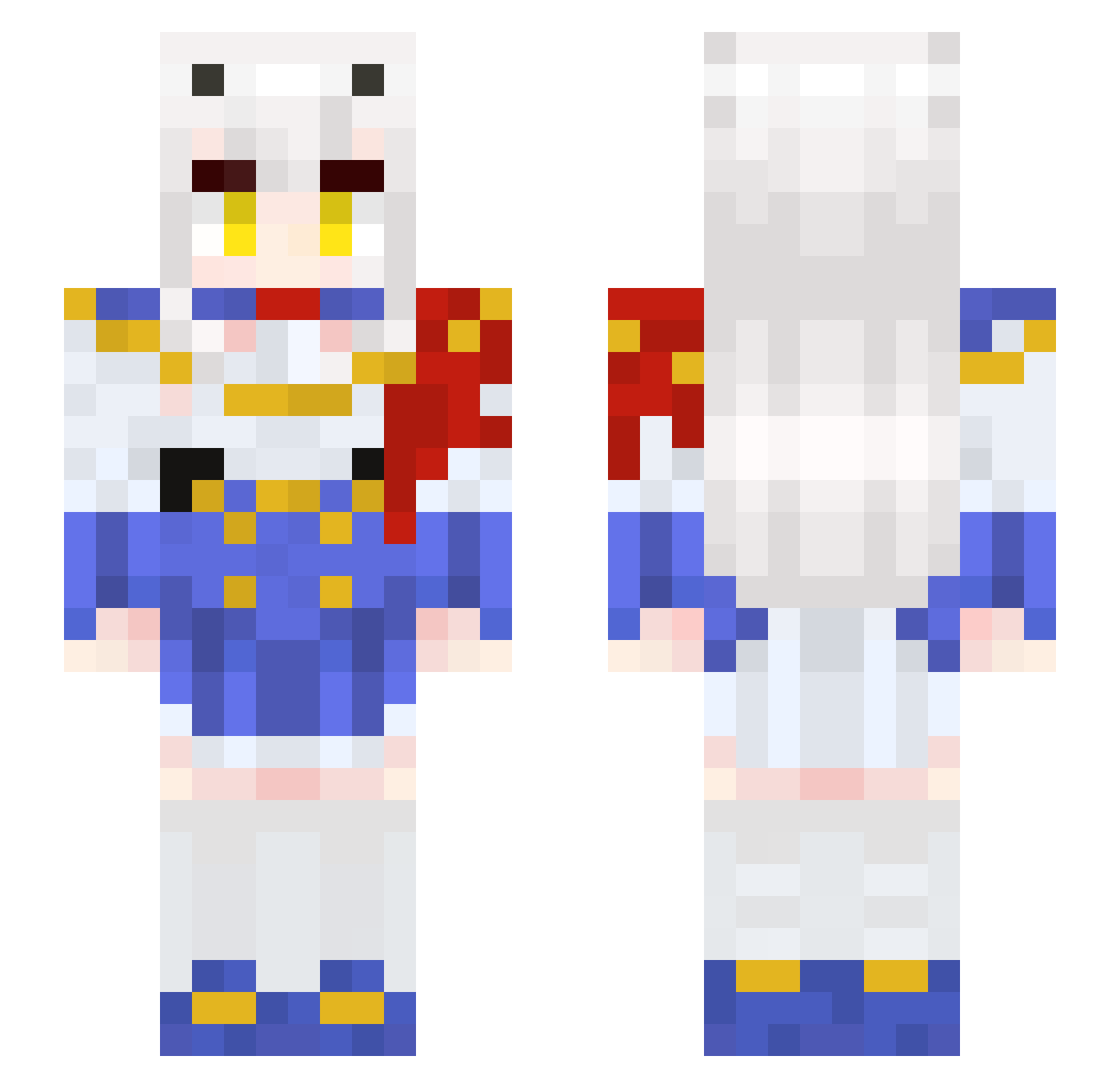 benge11 Minecraft skin, front and back view