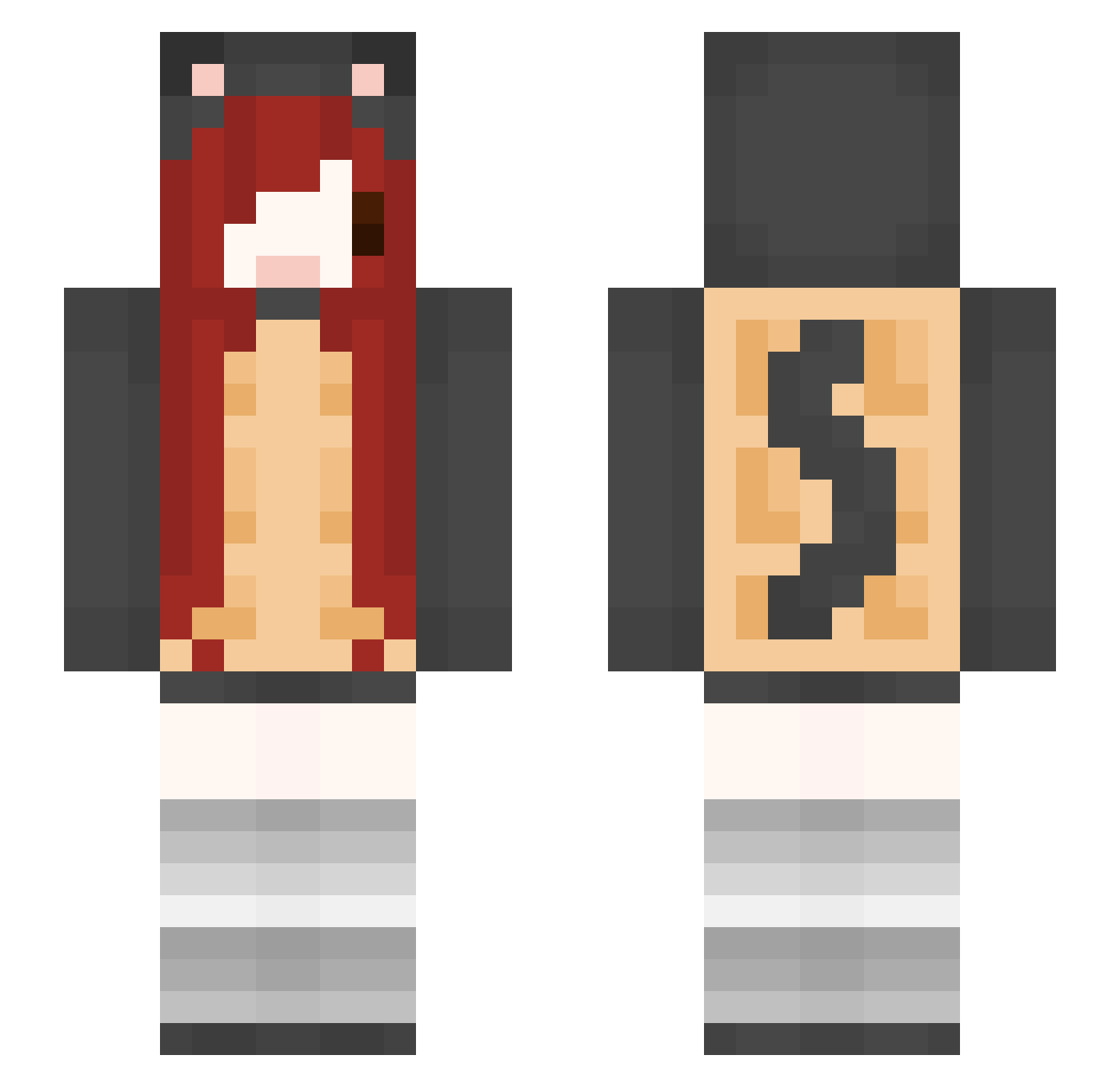 cvandy Minecraft skin, front and back view