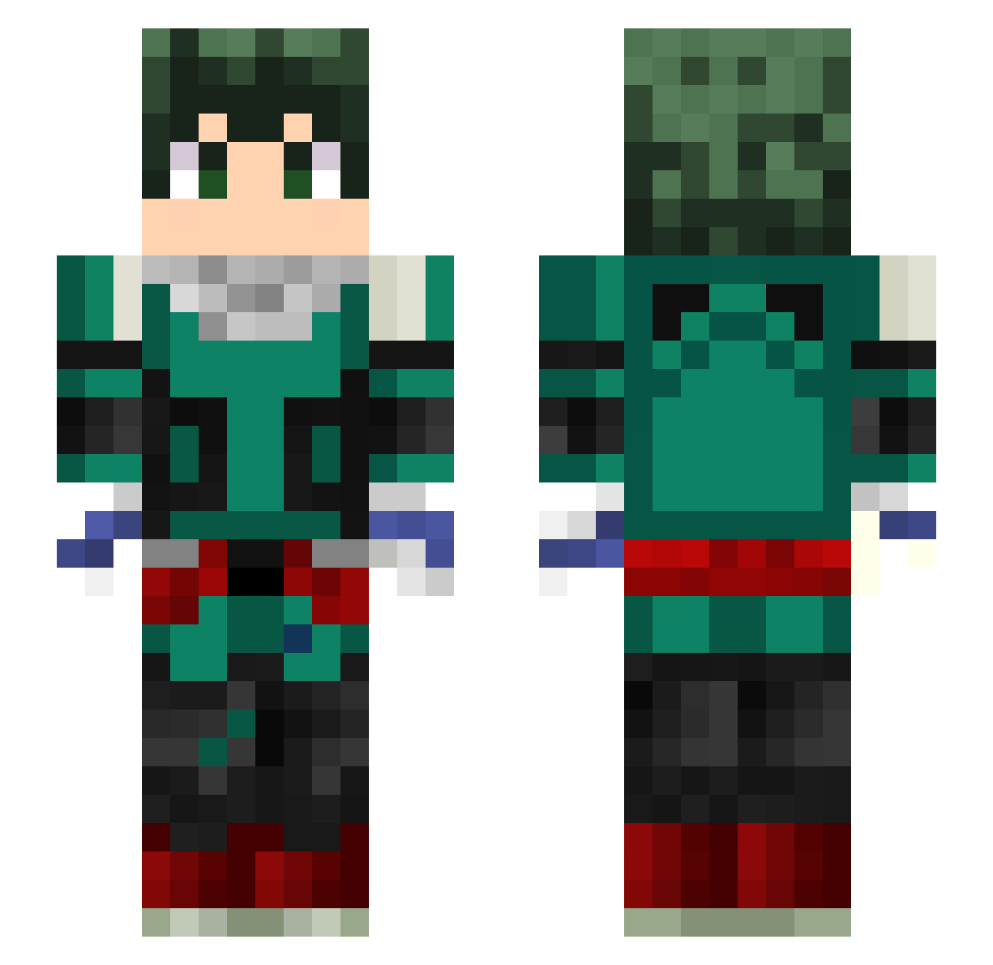 Vulpes_Astuzia Minecraft skin, front and back view