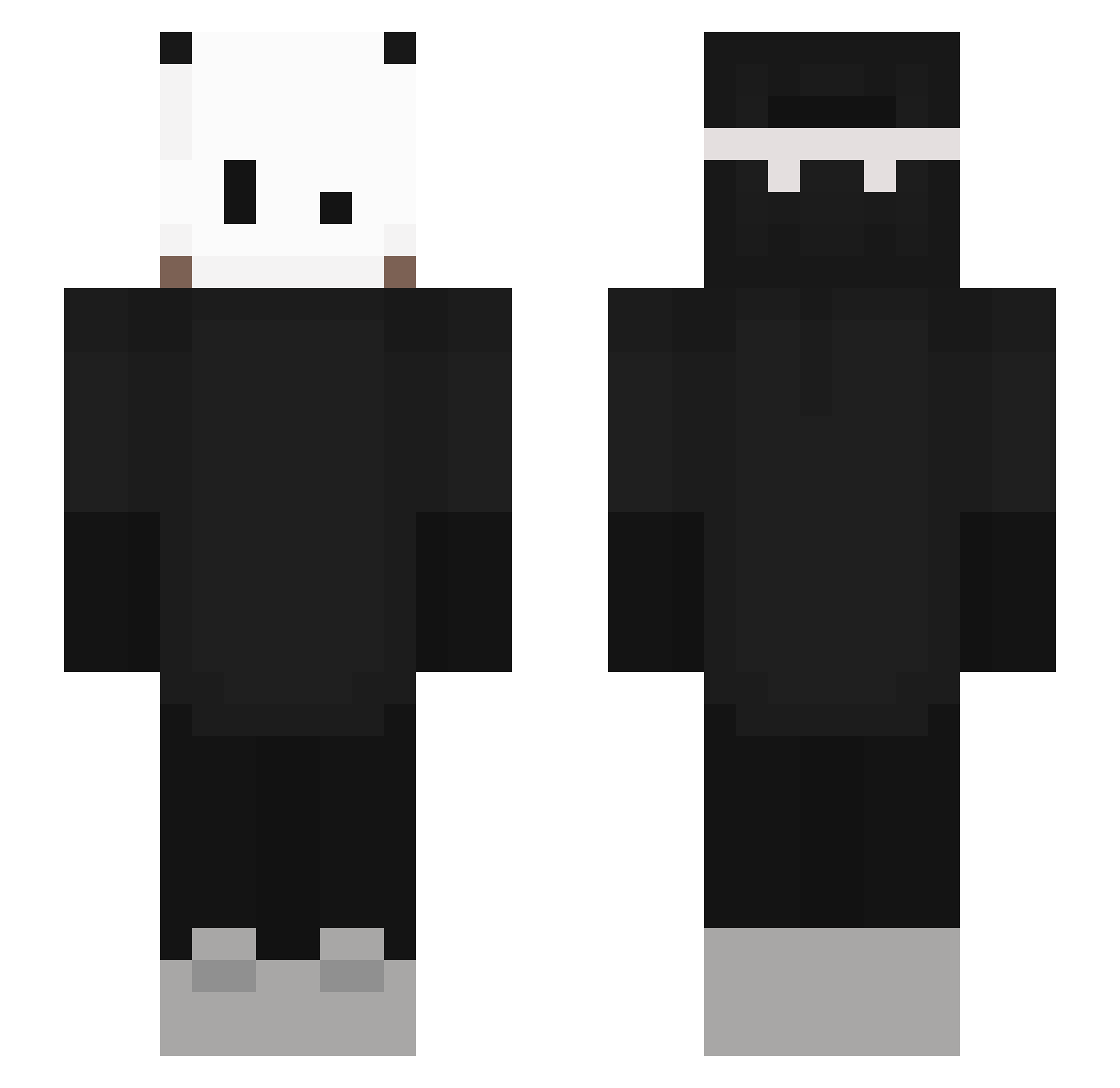 Mini_Truper Minecraft skin, front and back view