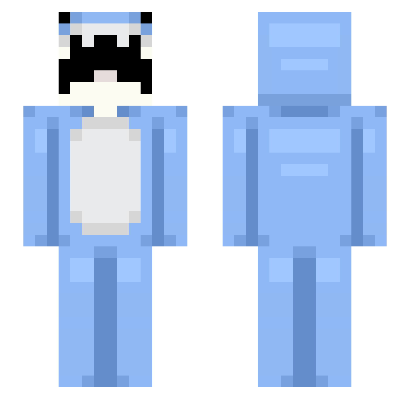 k4piPL Minecraft skin, front and back view