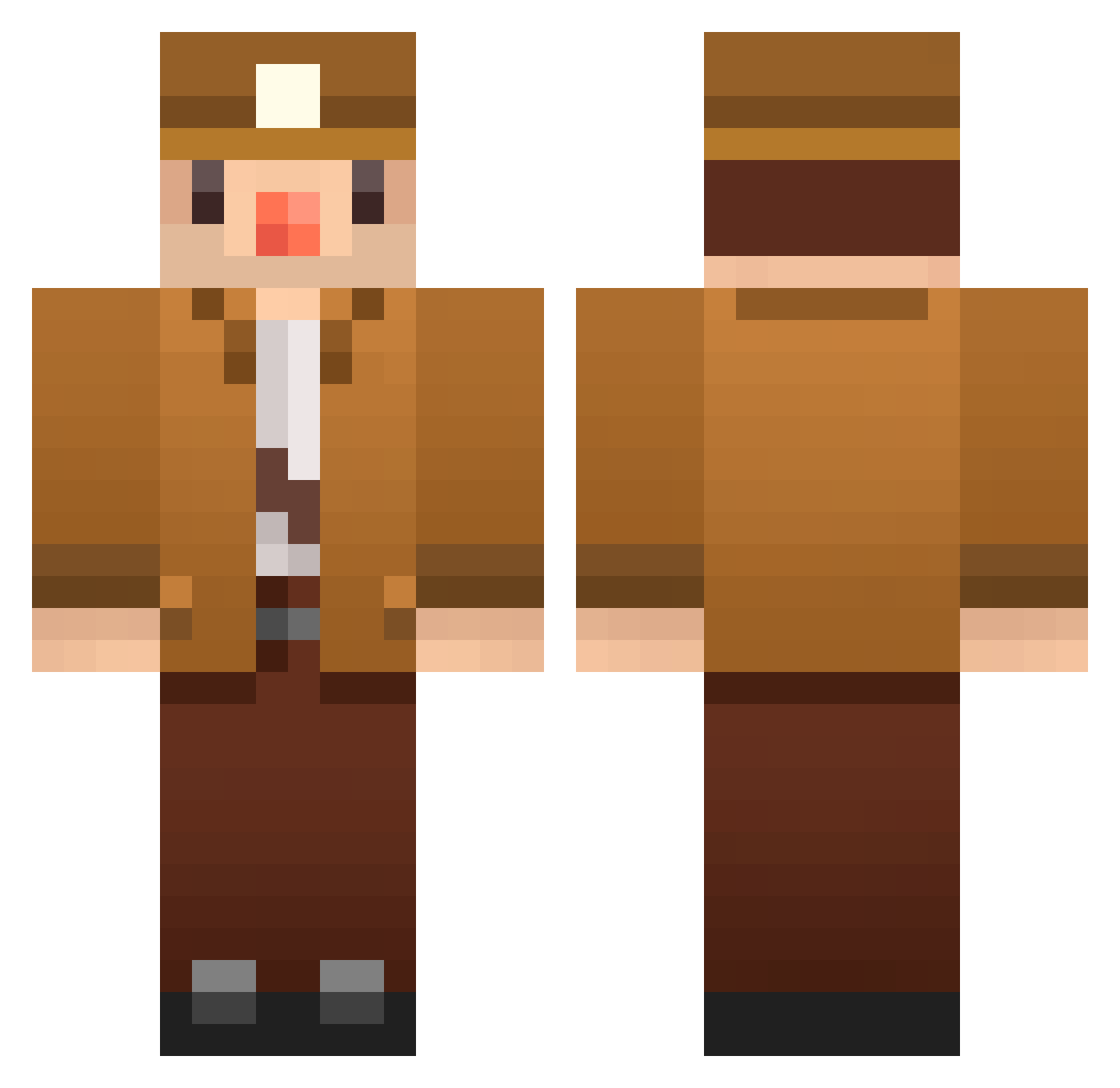 arnoldIII Minecraft skin, front and back view