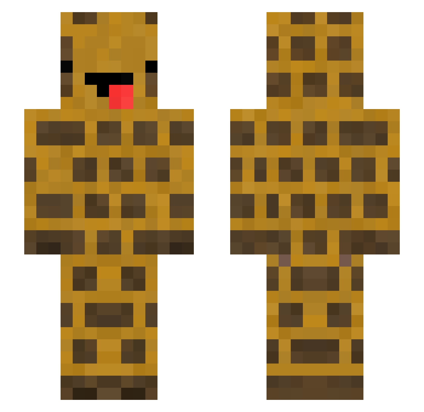 Jochen Minecraft skin, front and back view