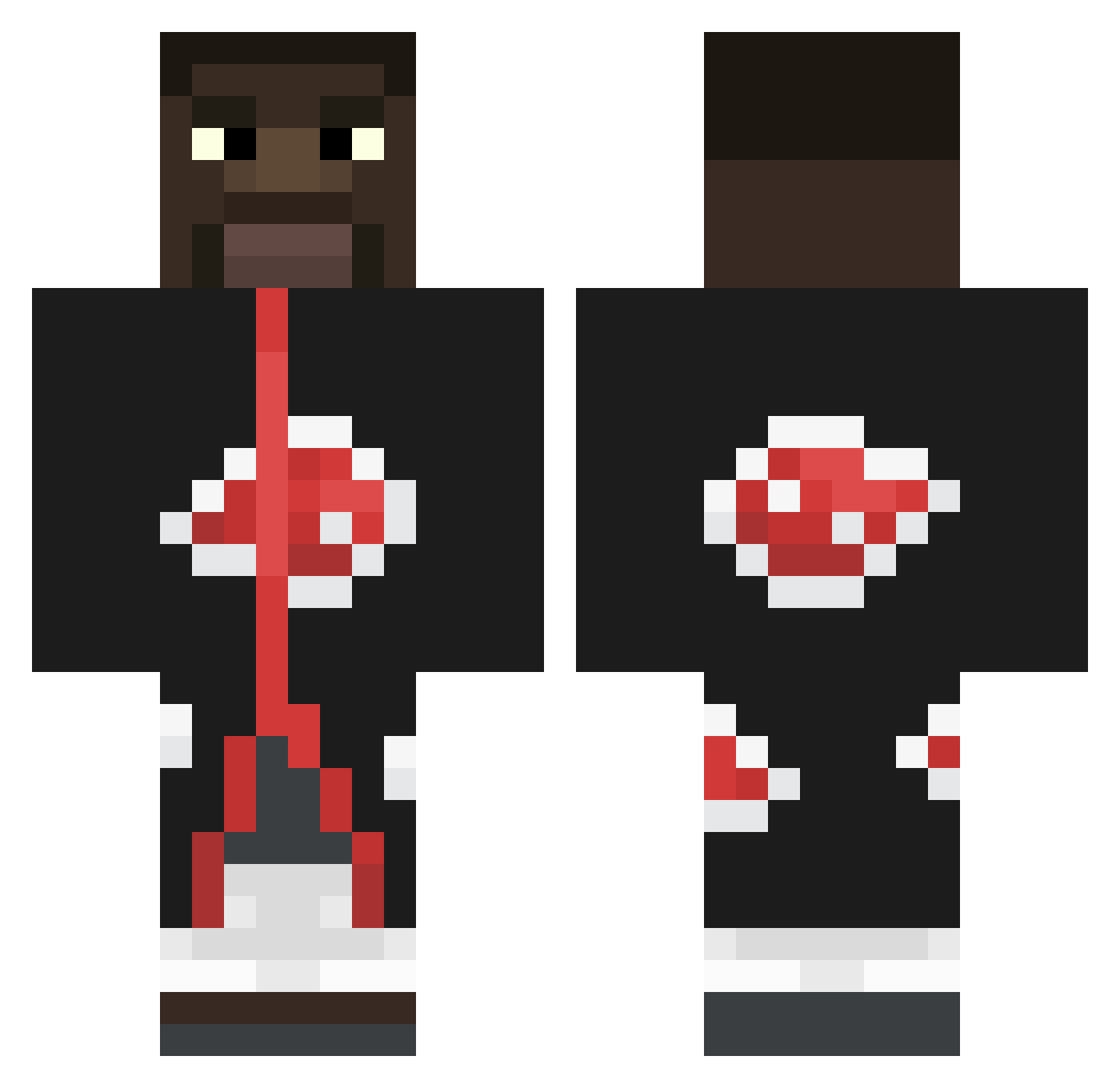 KBK_Vinny Minecraft skin, front and back view