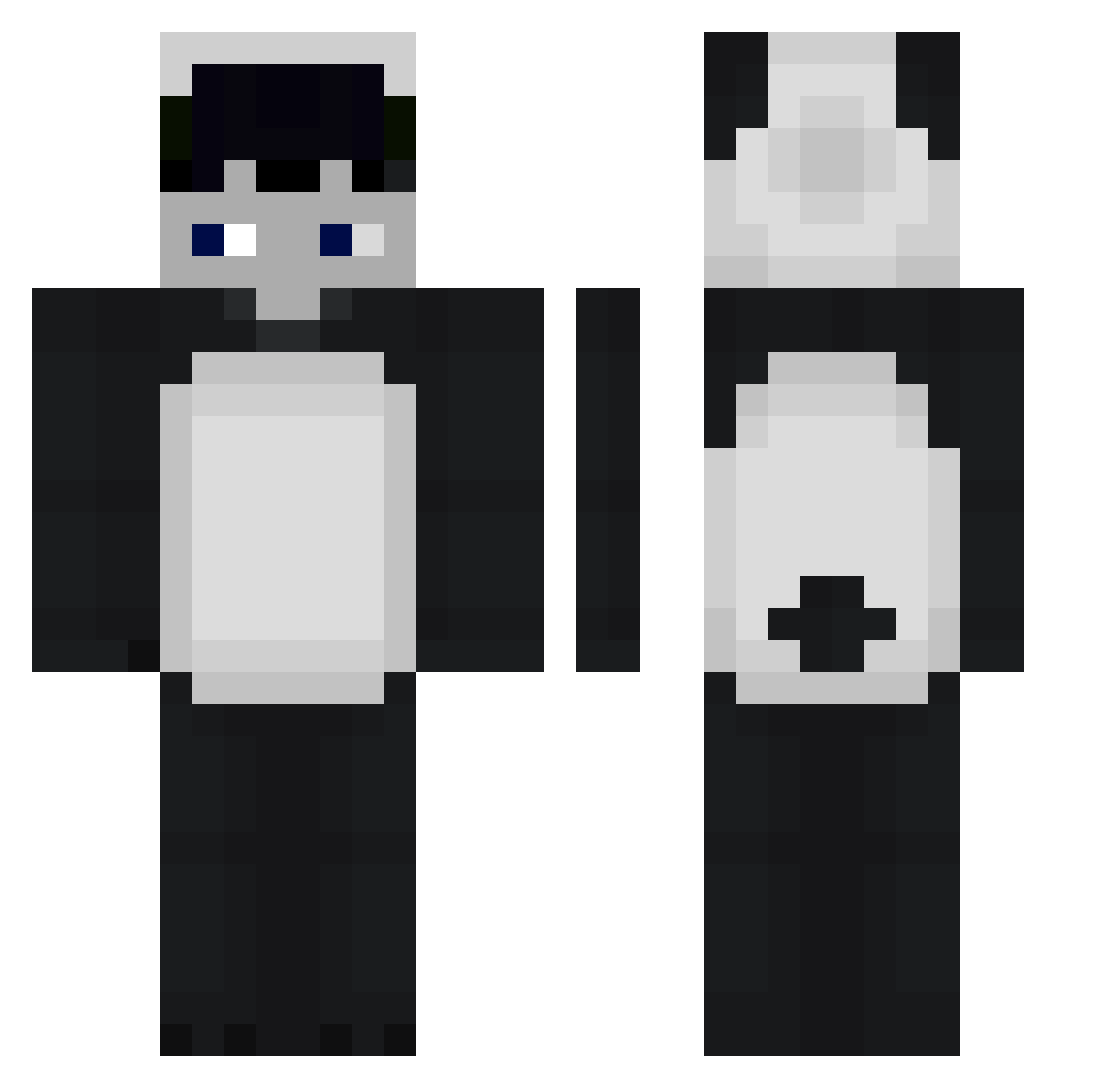 seijinxctao Minecraft skin, front and back view