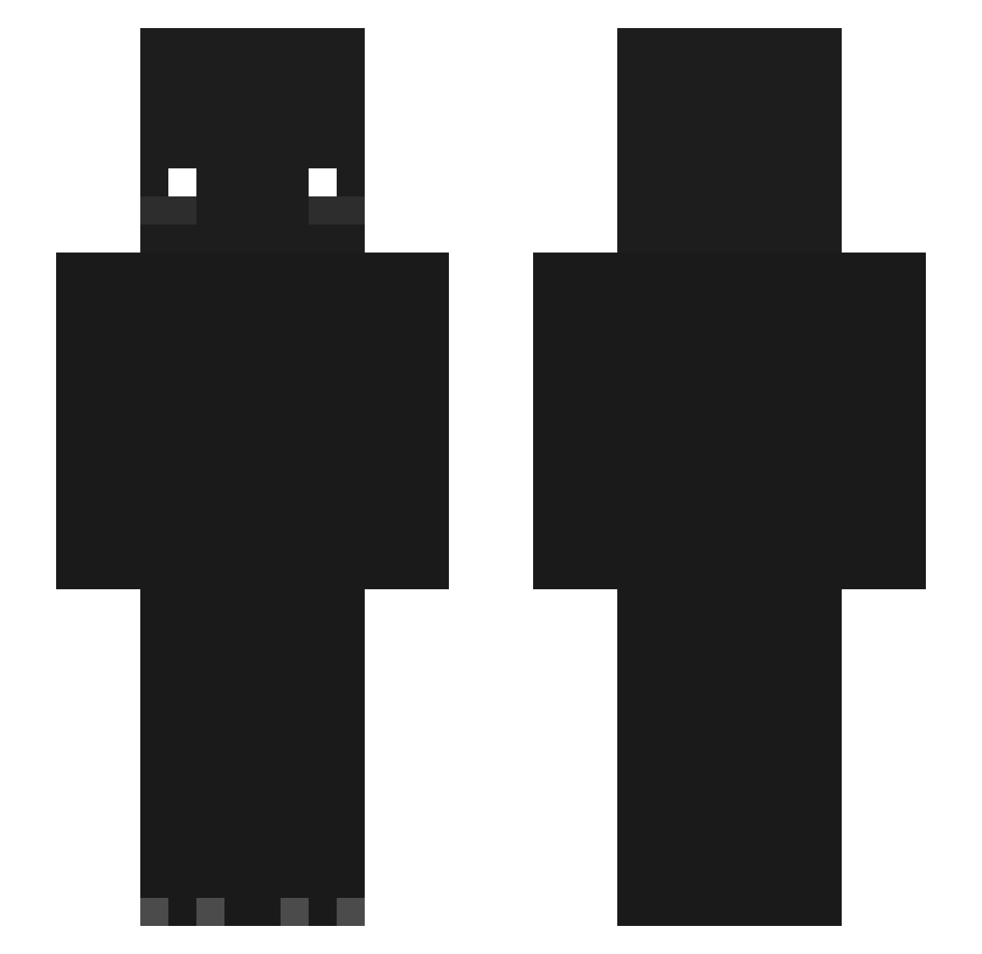 OiiiYuri Minecraft skin, front and back view