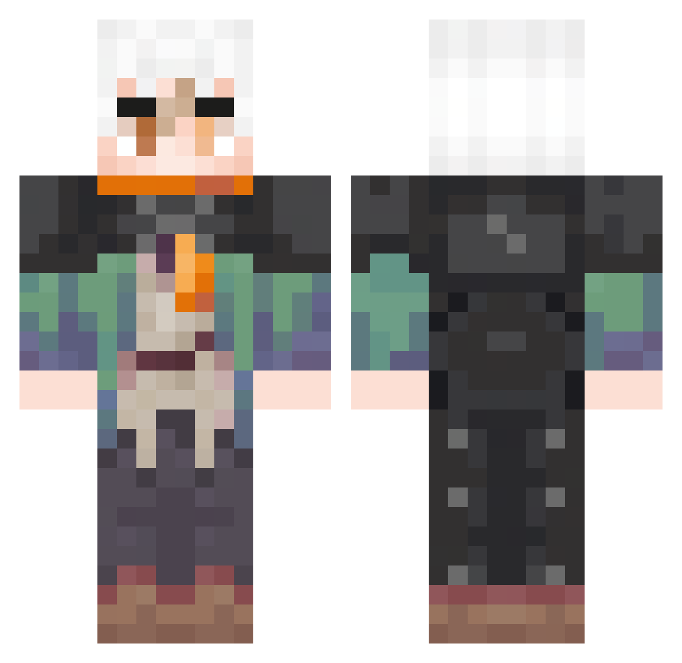 krebby559456 Minecraft skin, front and back view