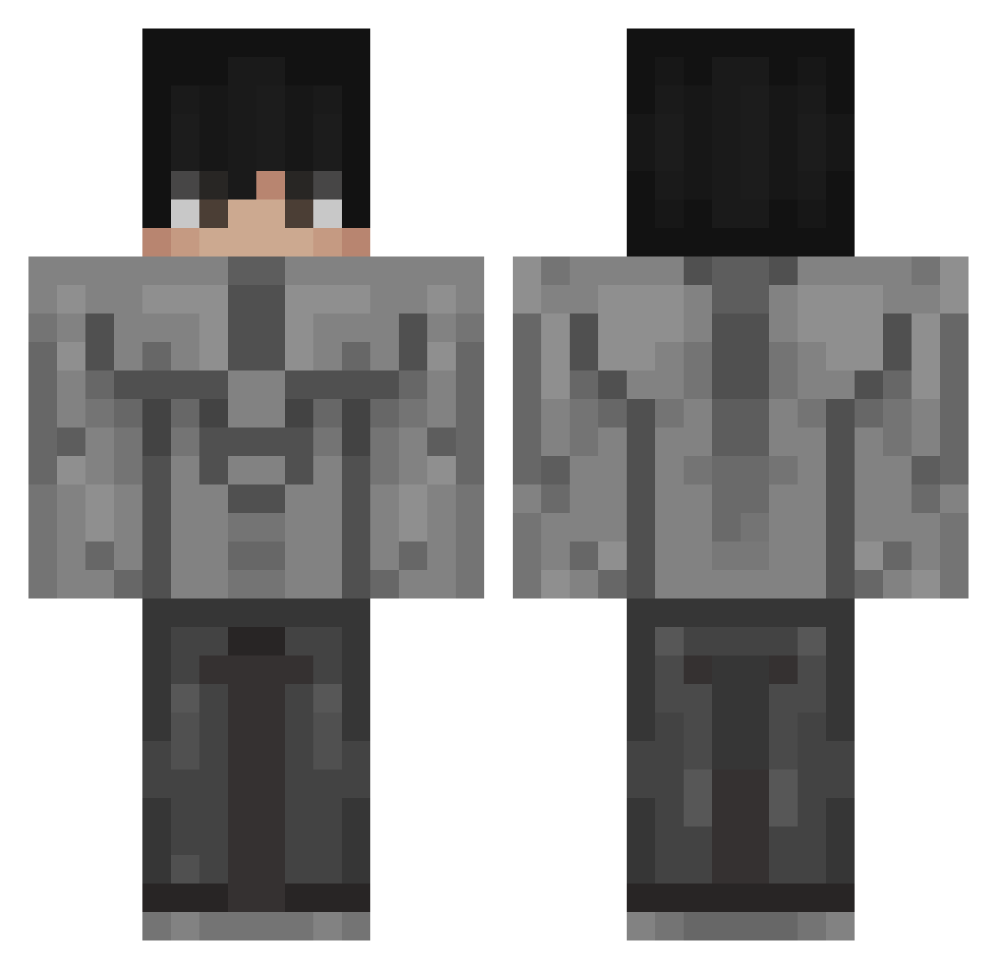 yannyboy28 Minecraft skin, front and back view