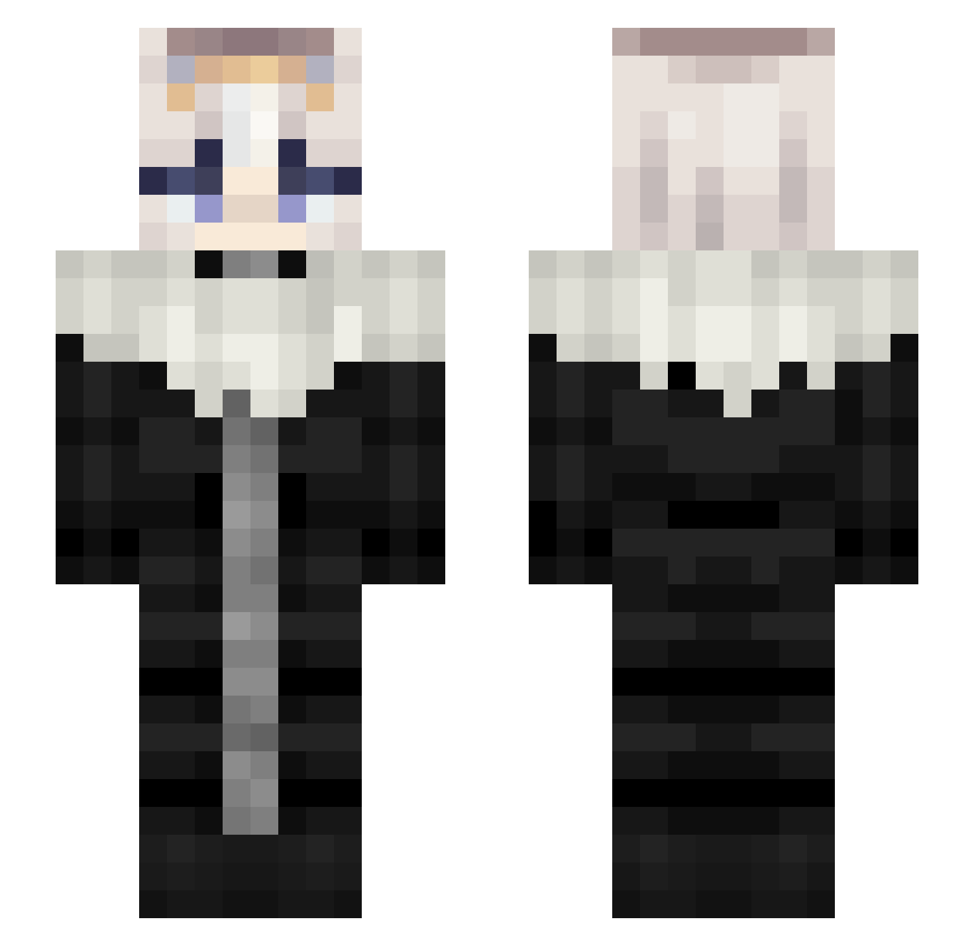 Scott7s Minecraft skin, front and back view