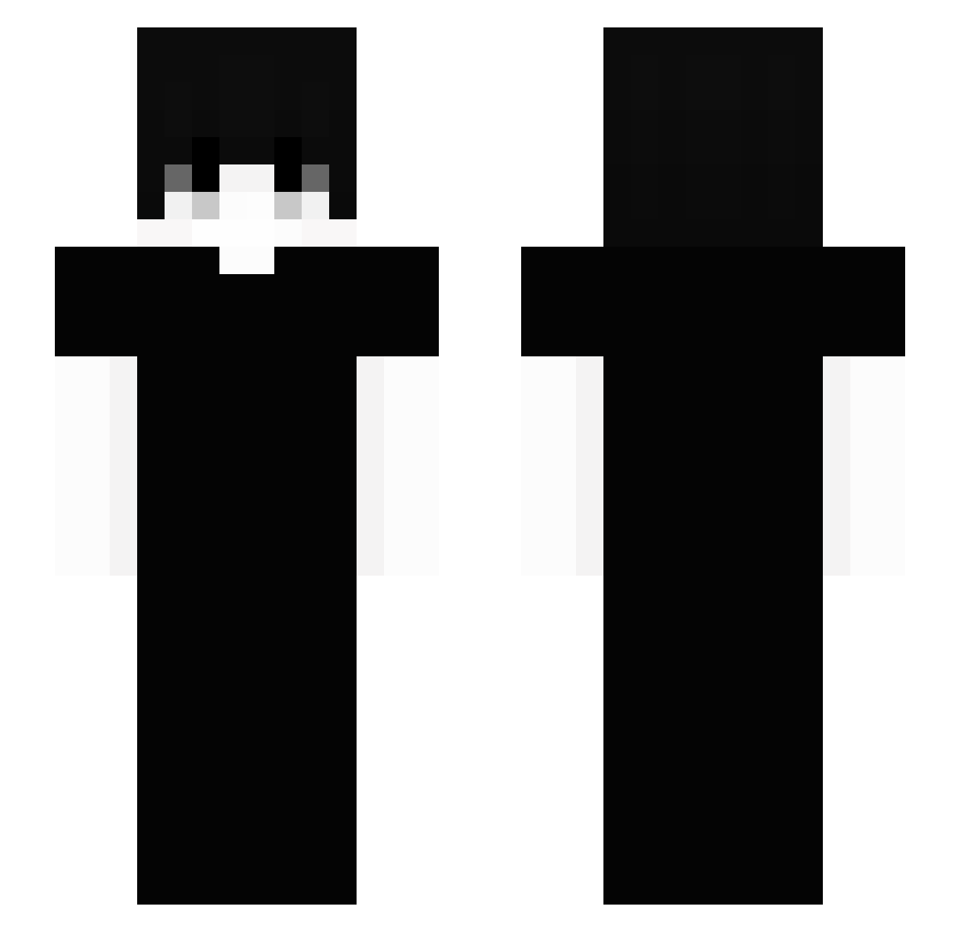 PrinceTheKingOf Minecraft skin, front and back view