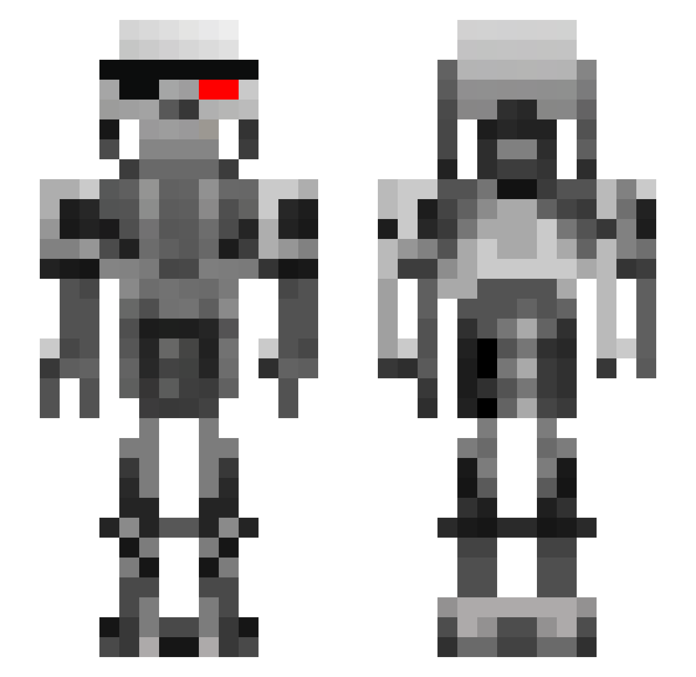 capataci Minecraft skin, front and back view