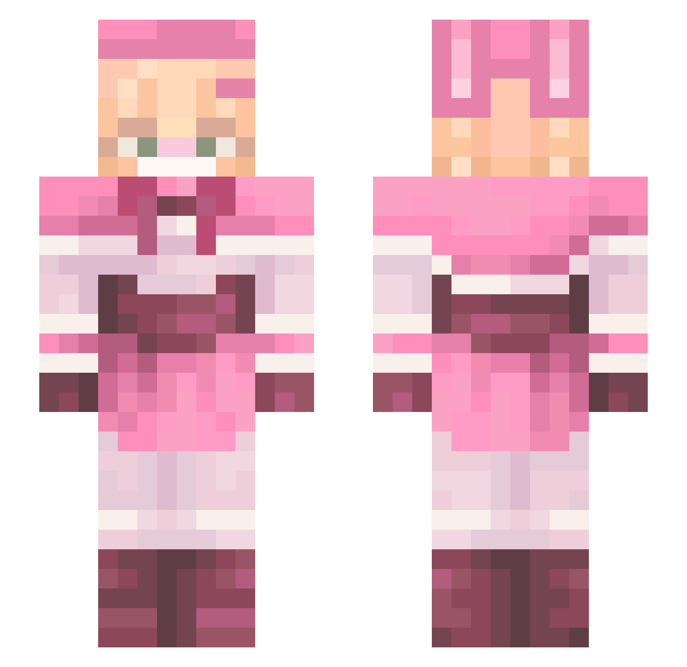 Suuggiie Minecraft skin, front and back view