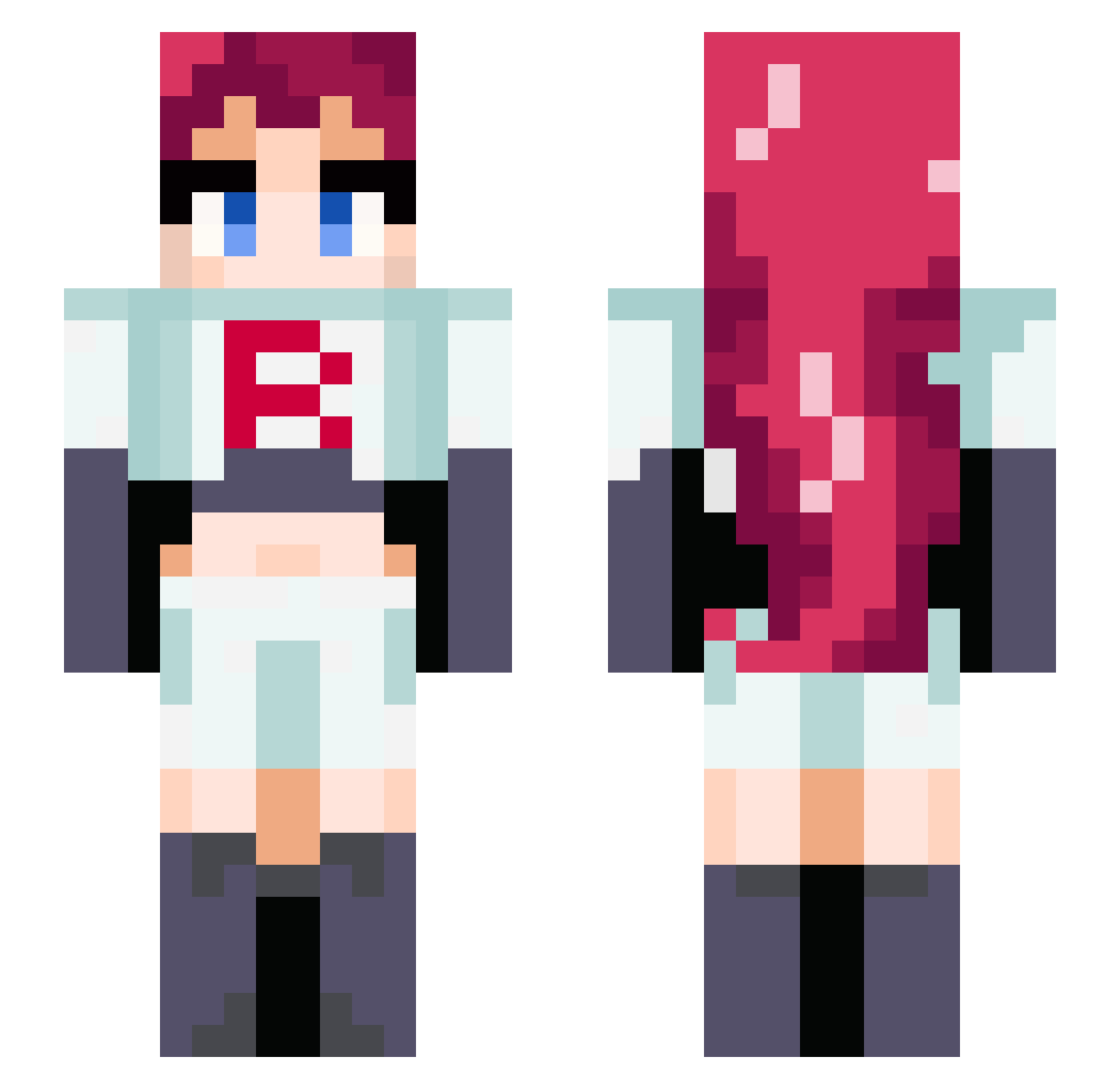 Cry_B4by_ Minecraft skin, front and back view