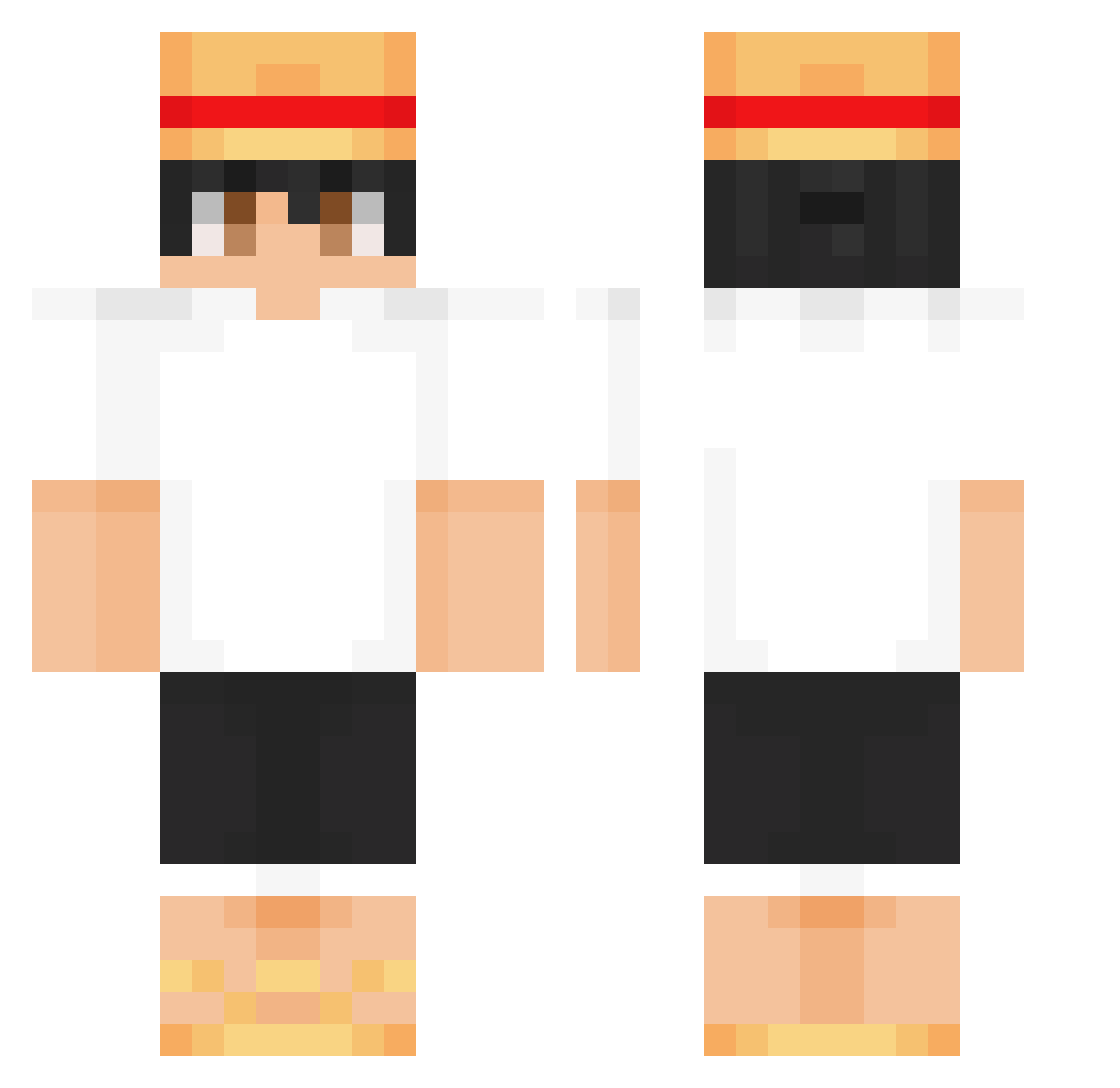canoszc Minecraft skin, front and back view