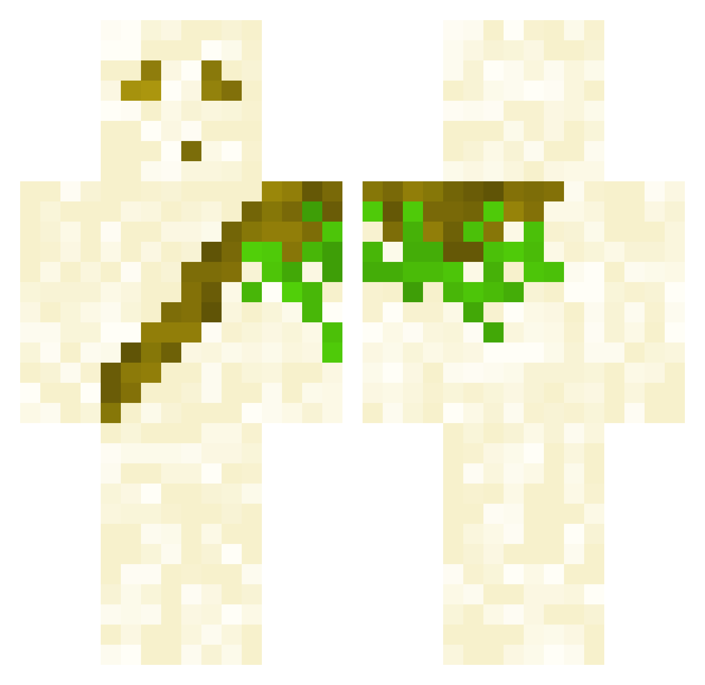 Anskar40 Minecraft skin, front and back view