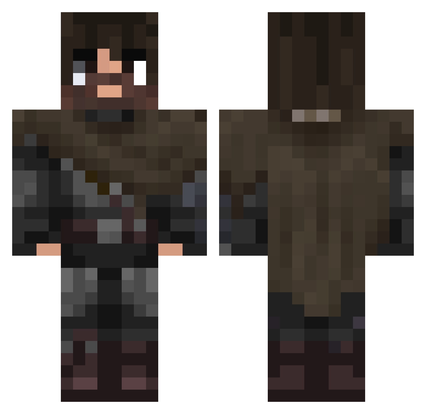 SaEgY1ck_ Minecraft skin, front and back view