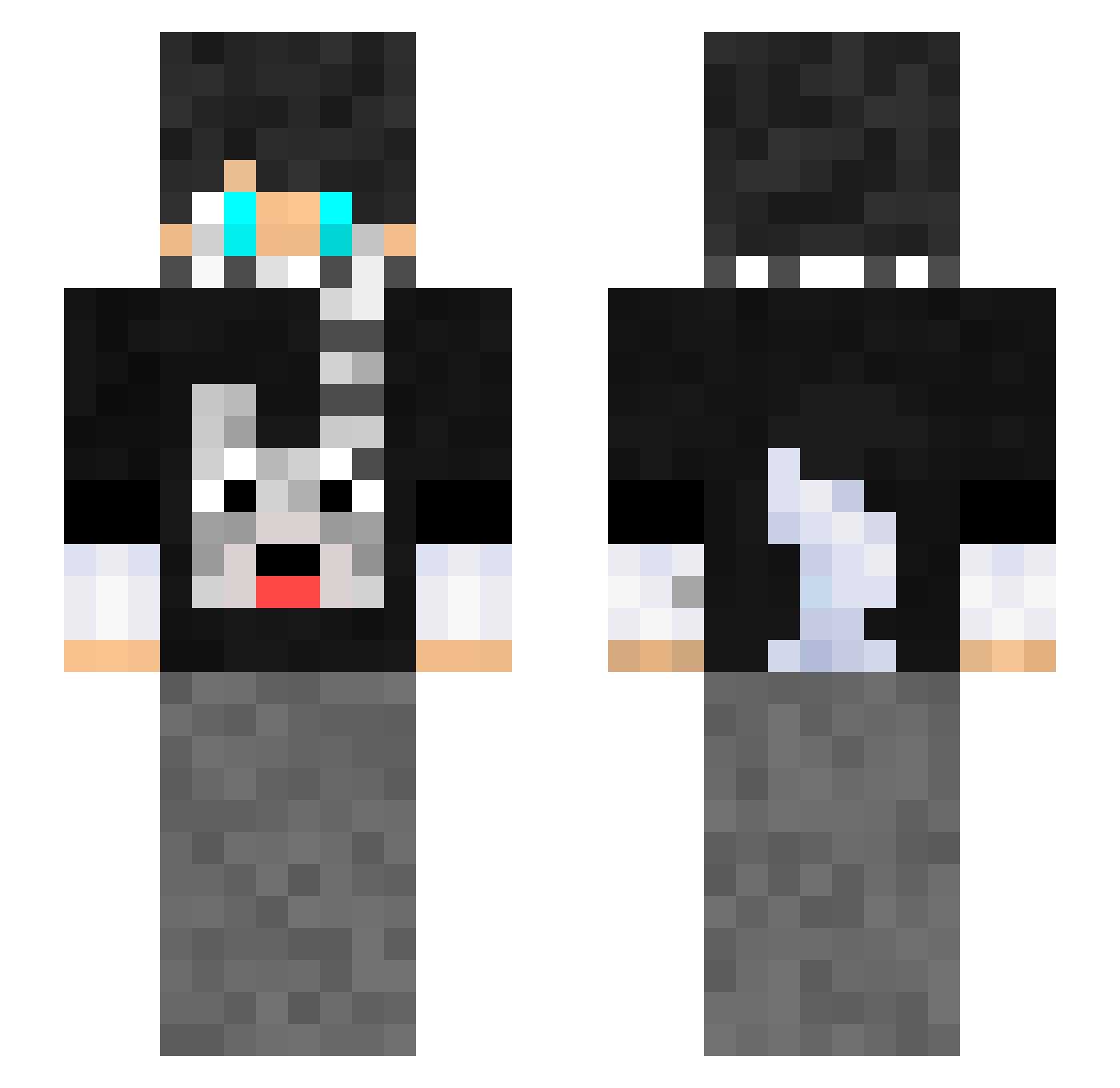 loir1230 Minecraft skin, front and back view