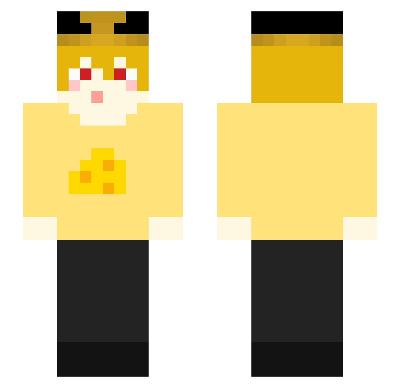 CHI_TTANG Minecraft skin, front and back view