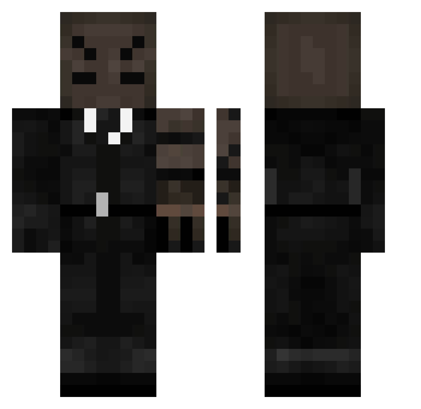 GeumMari Minecraft skin, front and back view