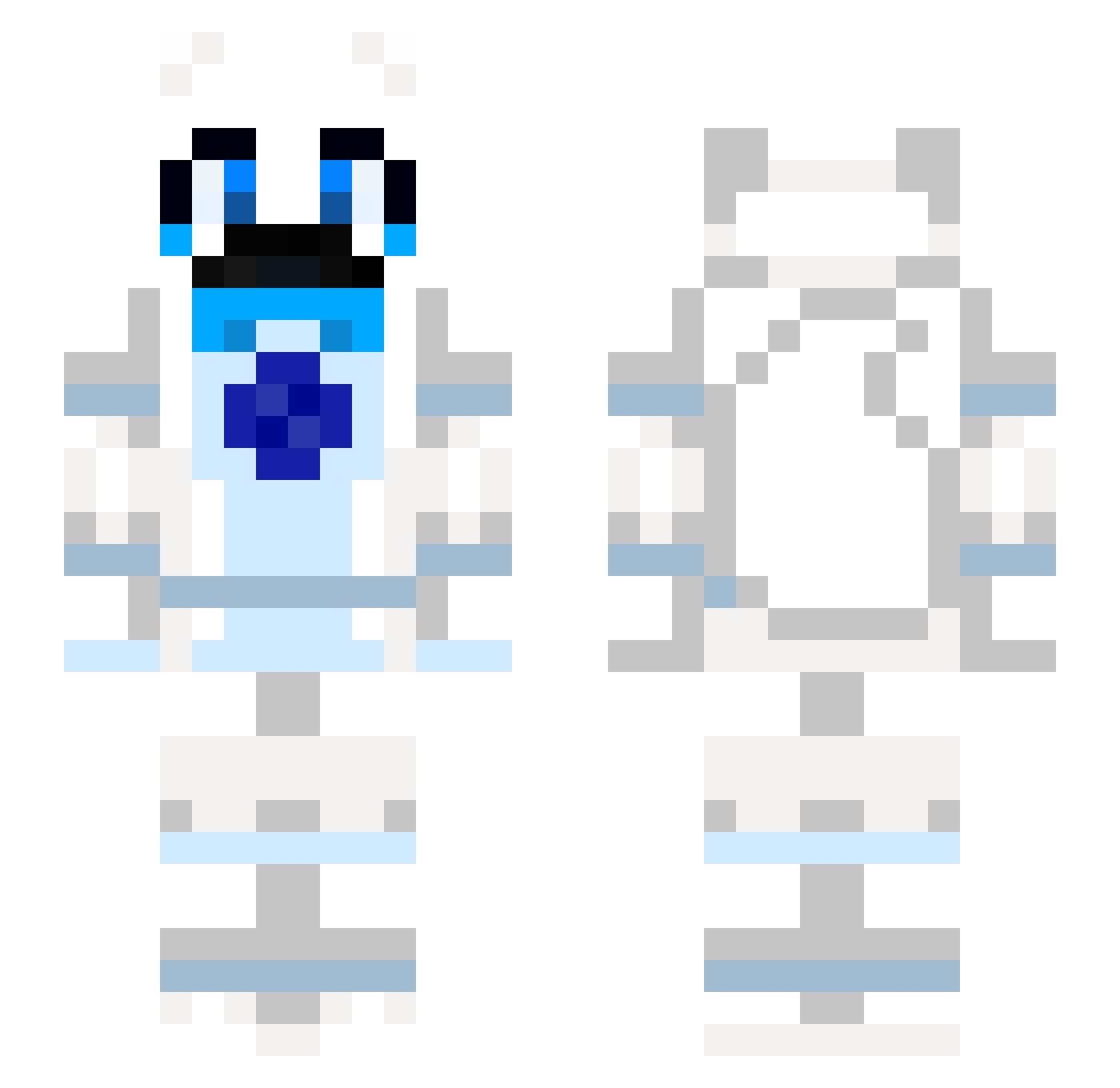 FallenAngelConst Minecraft skin, front and back view