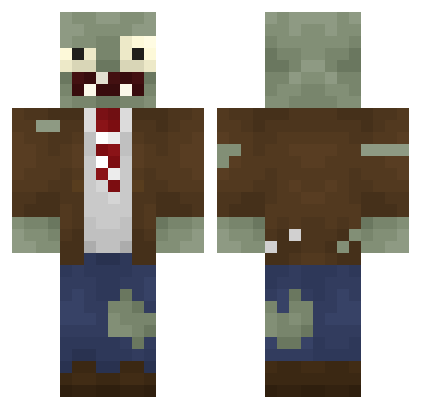 eouh Minecraft skin, front and back view