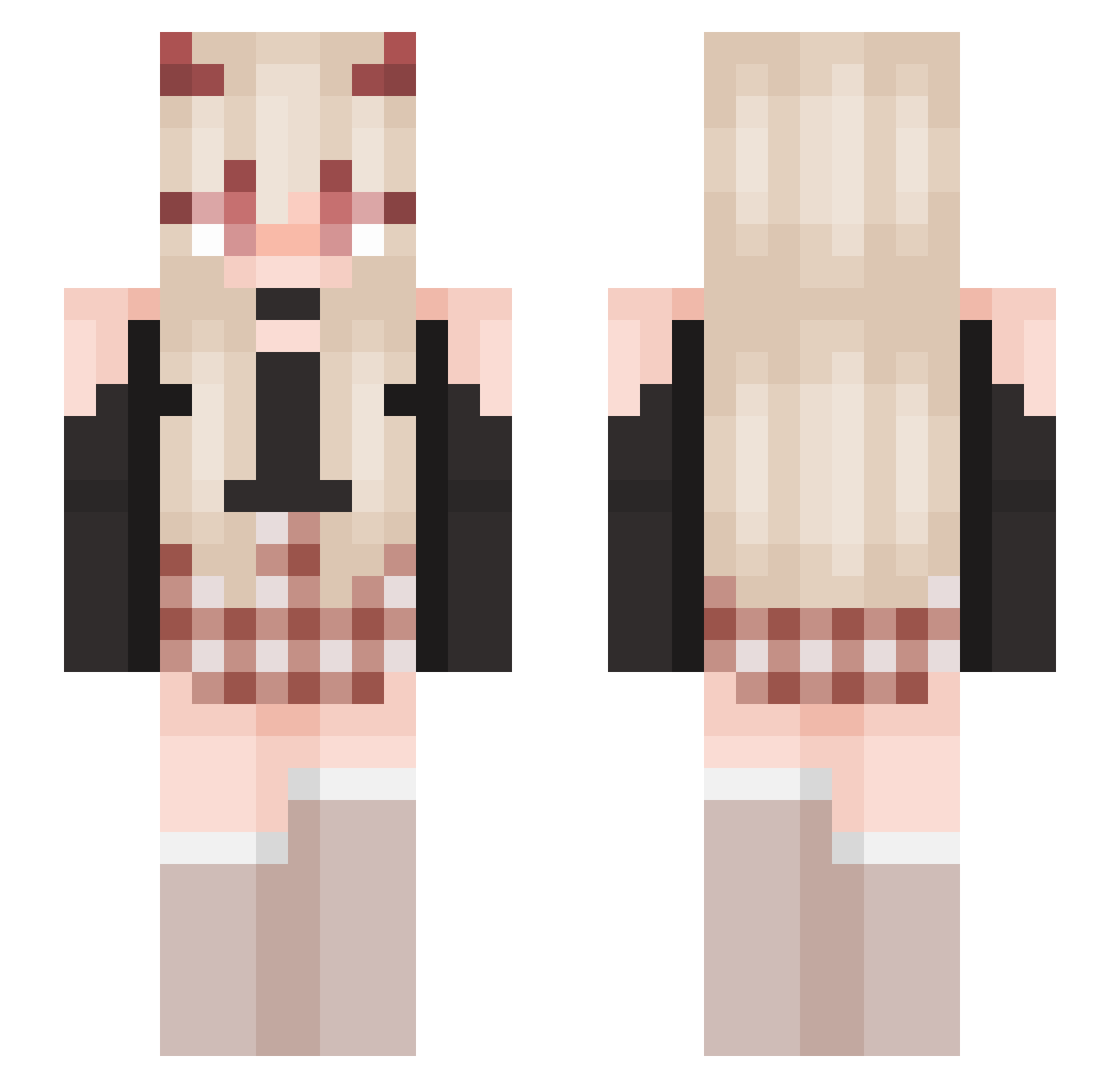 SeolRain_ Minecraft skin, front and back view