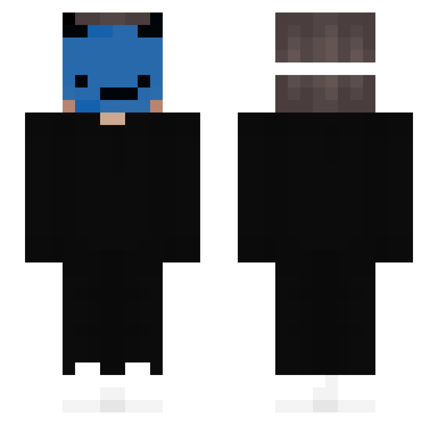 activeuser0 Minecraft skin, front and back view