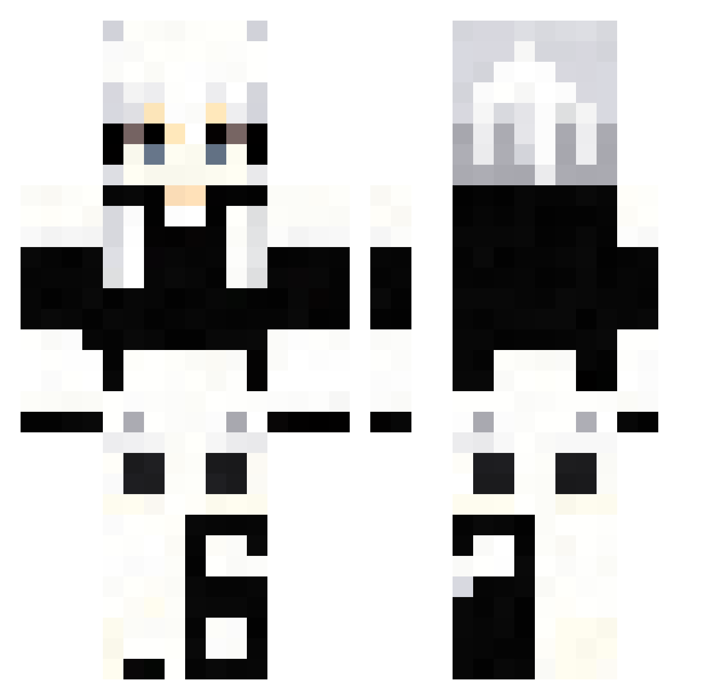 tieding0408 Minecraft skin, front and back view