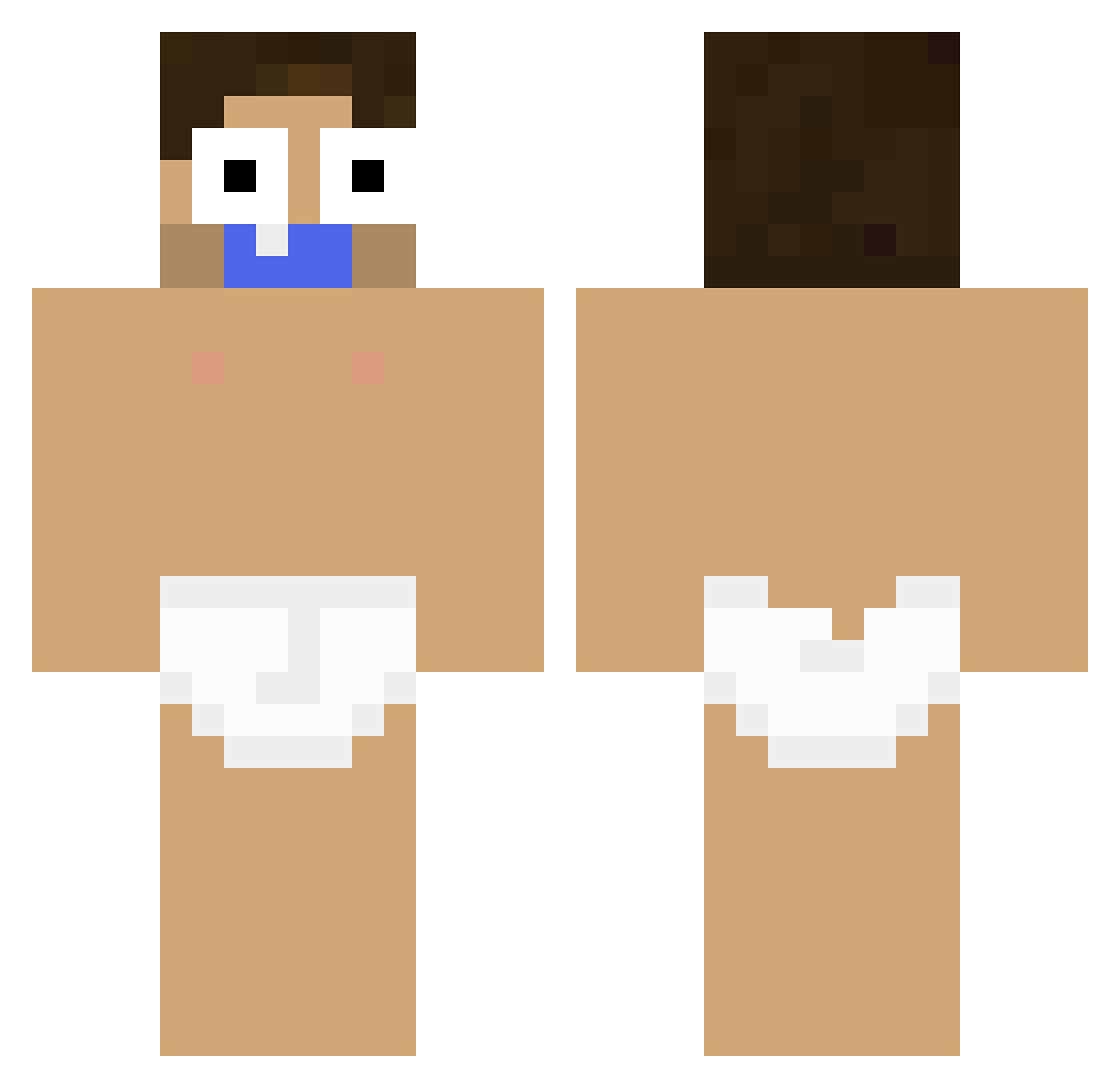 jamalgiggletops Minecraft skin, front and back view