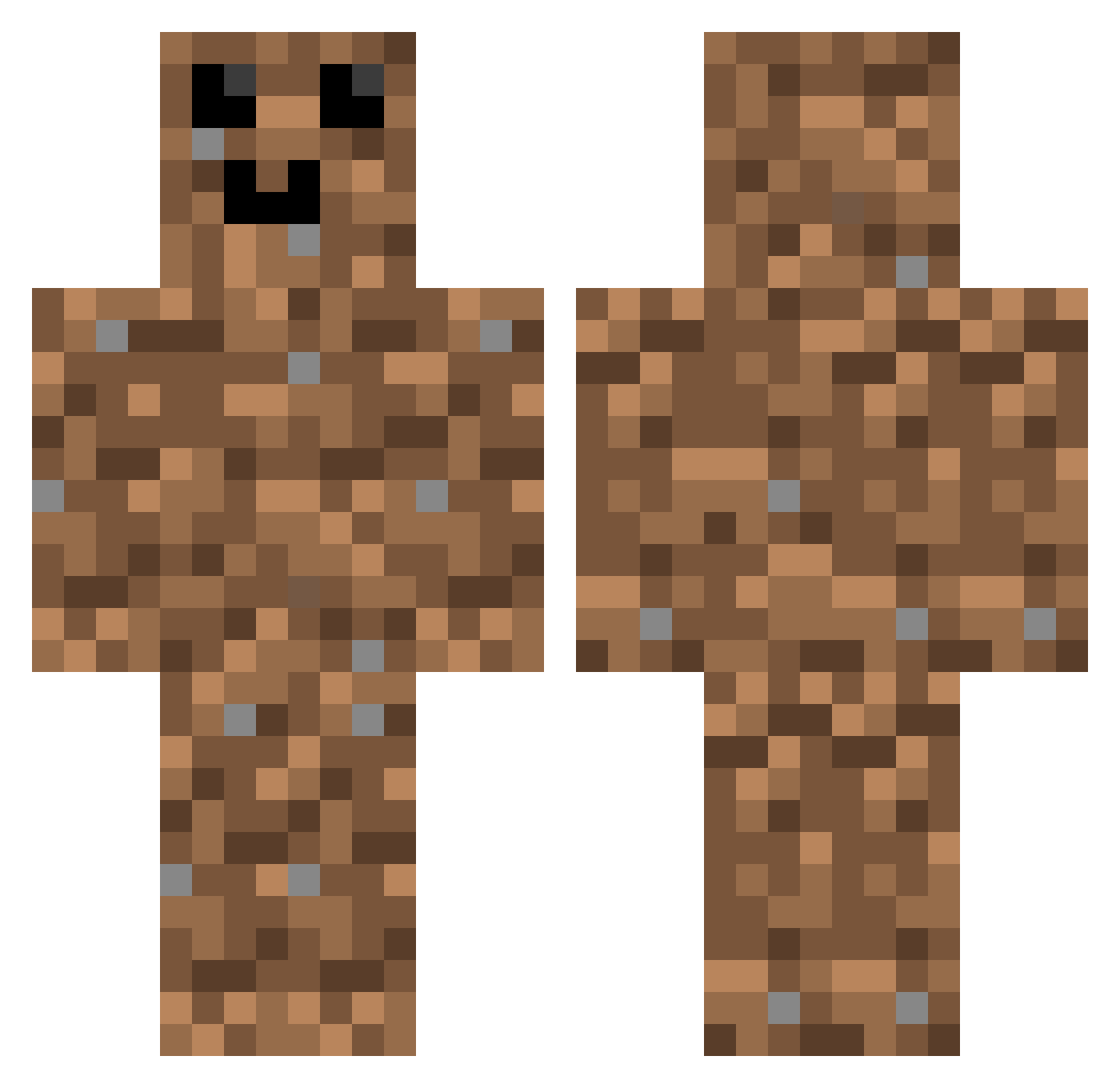 loppy14 Minecraft skin, front and back view