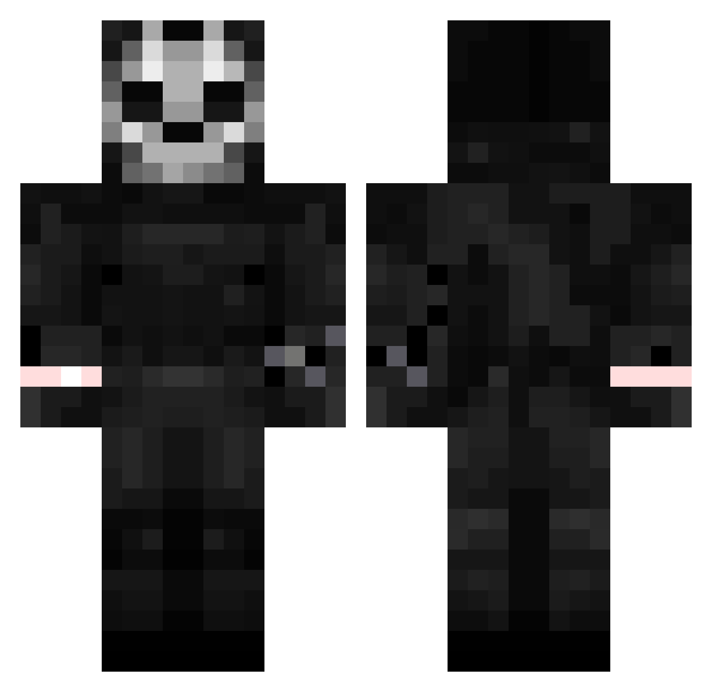ImAFlyingMonkey Minecraft skin, front and back view