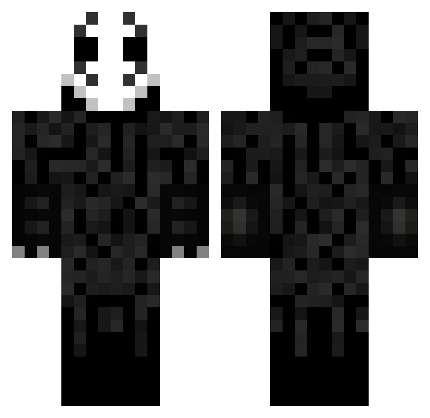 Haviles Minecraft skin, front and back view