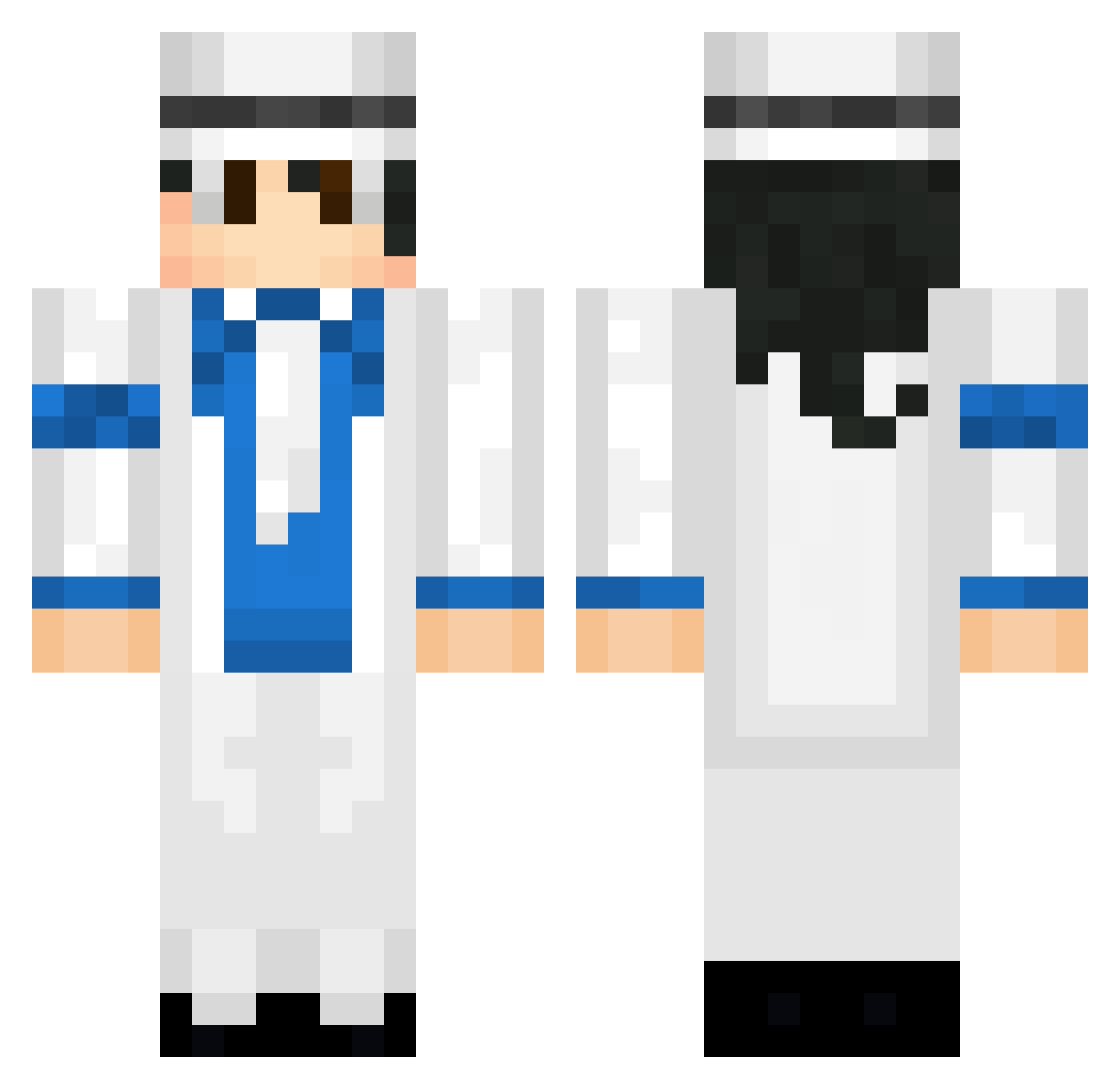 Davincii03 Minecraft skin, front and back view