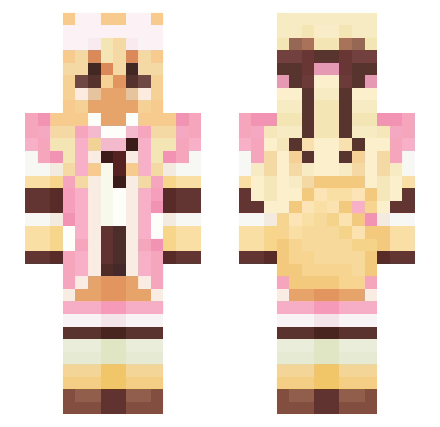 lynaxx_ Minecraft skin, front and back view