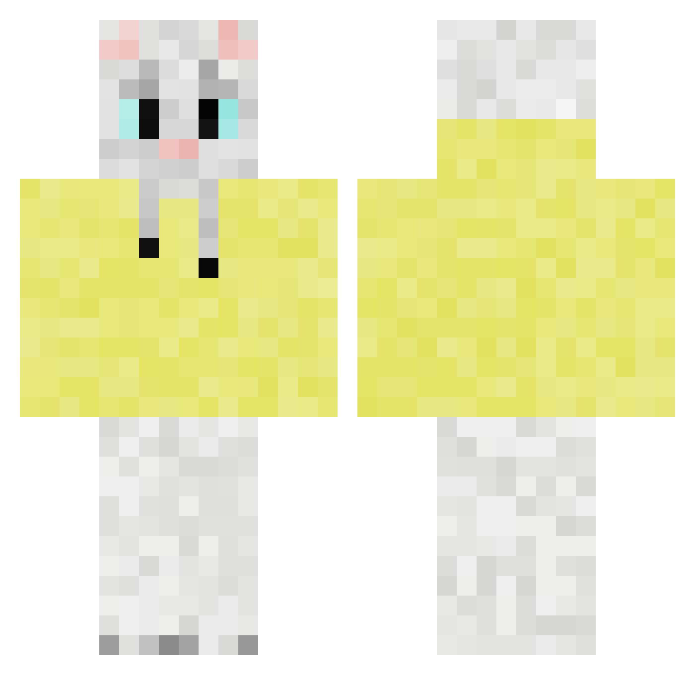 sunpreacher Minecraft skin, front and back view