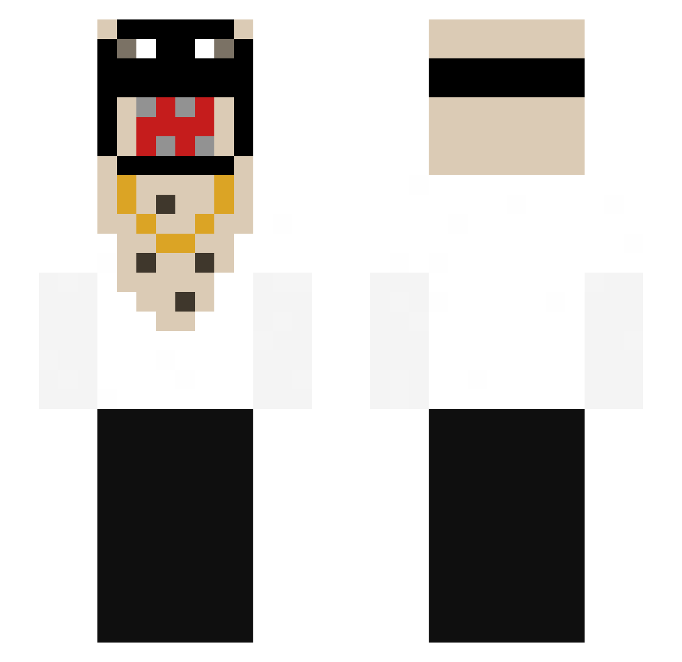 w_joel67 Minecraft skin, front and back view