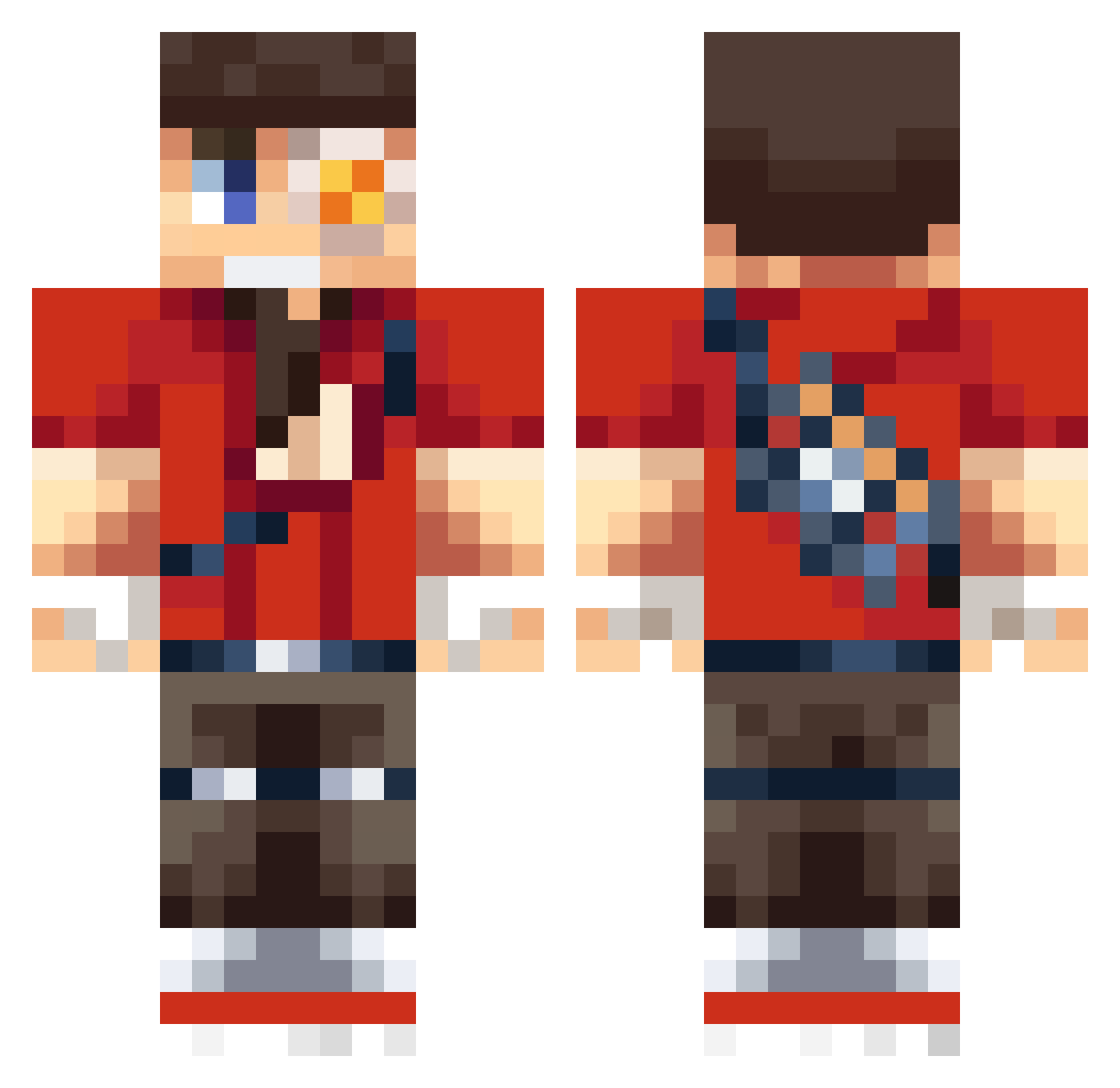 scoutkisser69 Minecraft skin, front and back view