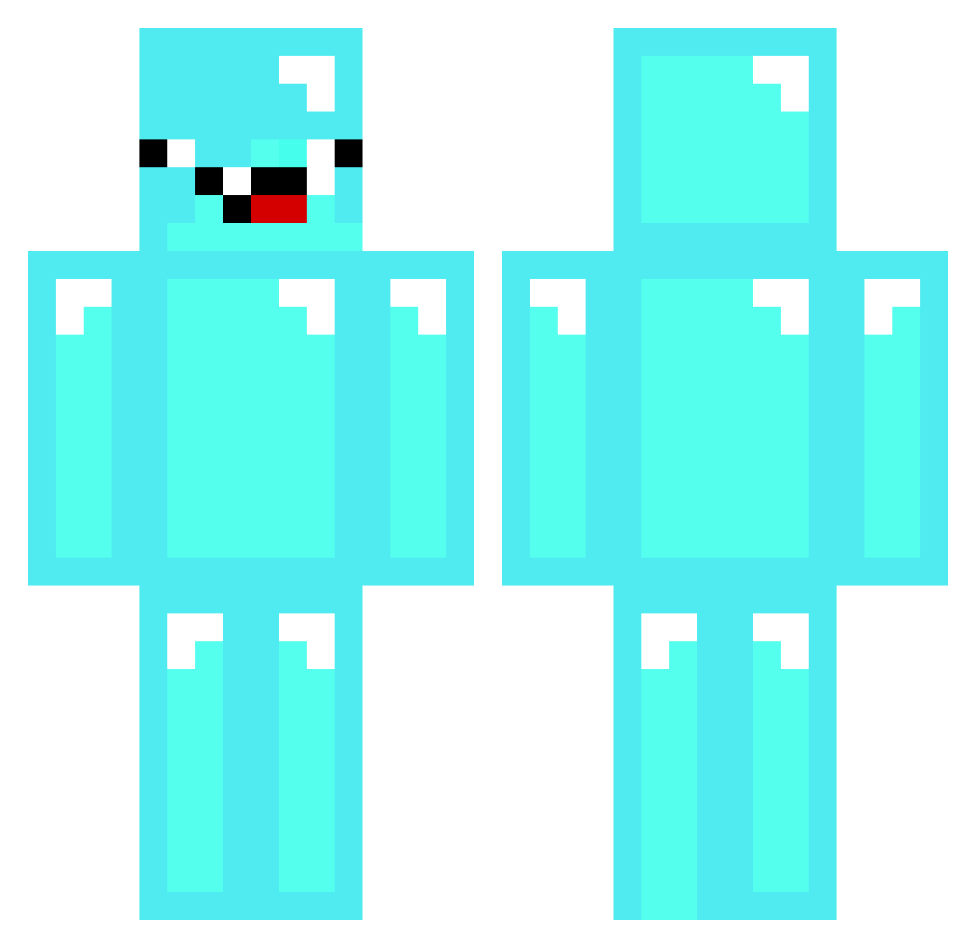 zstormz_ Minecraft skin, front and back view