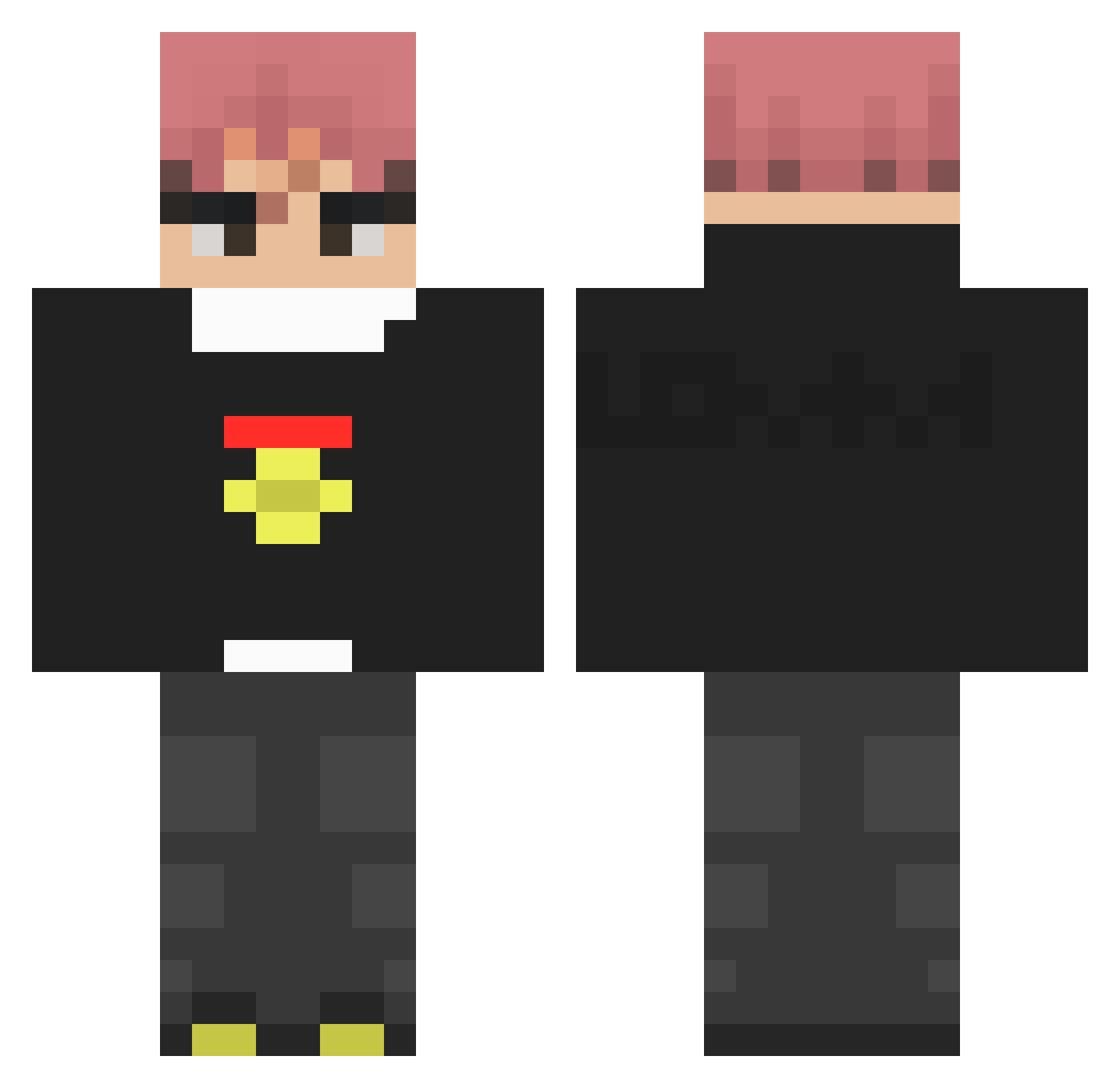 FlyingRanger Minecraft skin, front and back view