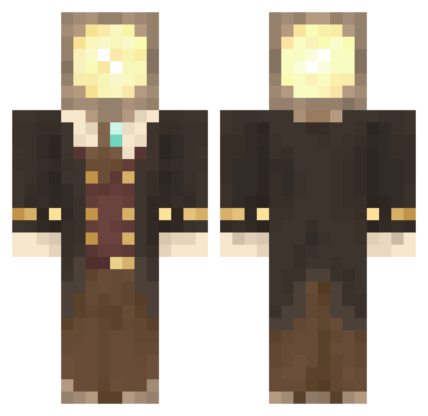 t04t53d Minecraft skin, front and back view