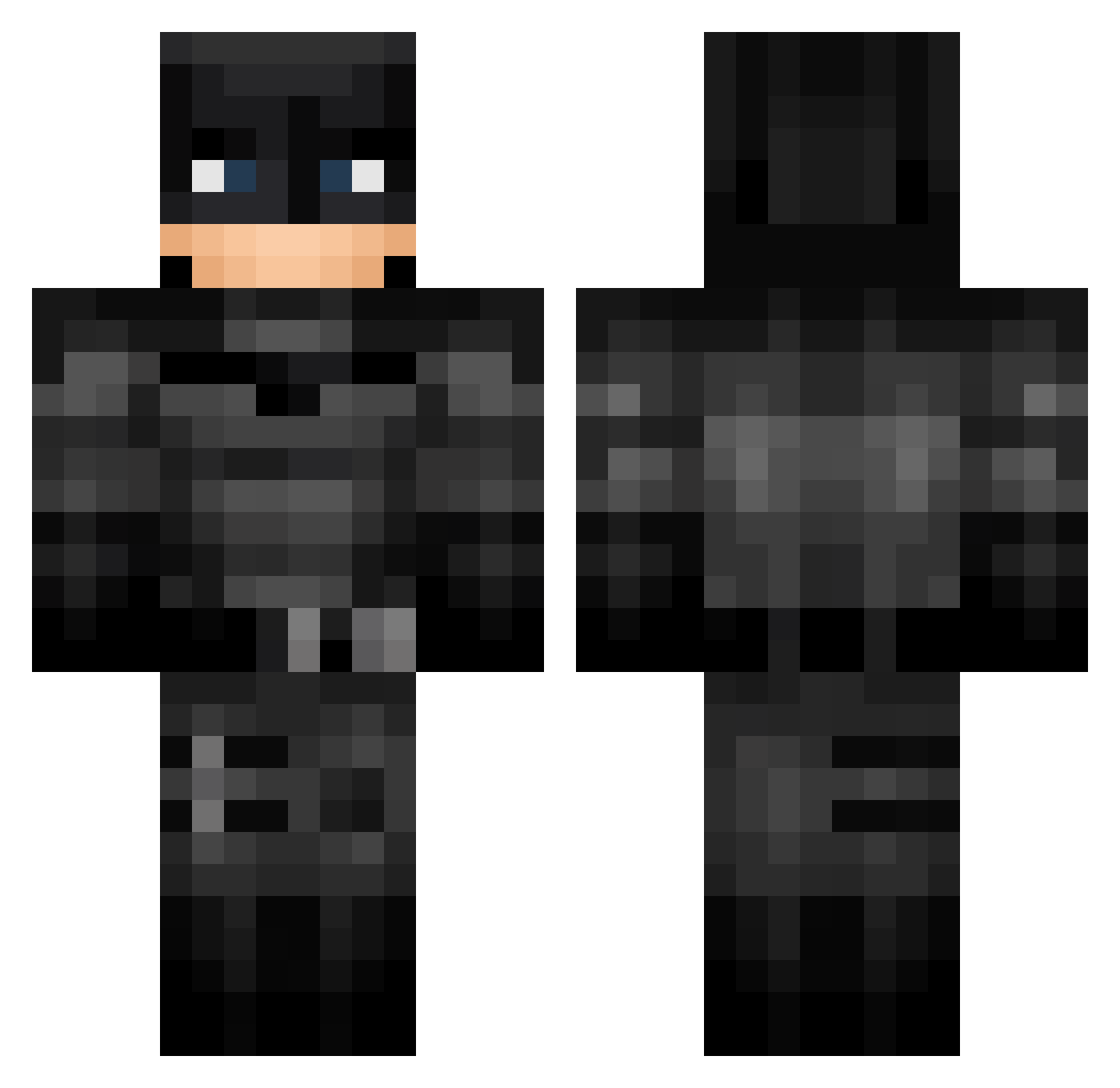 Itzluigi3 Minecraft skin, front and back view