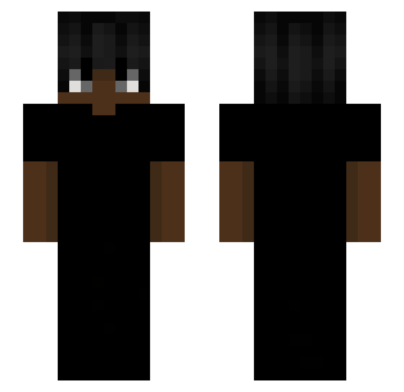 serrvinn Minecraft skin, front and back view