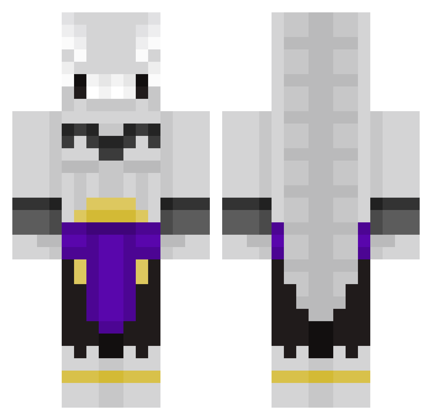 Didact2278 Minecraft skin, front and back view