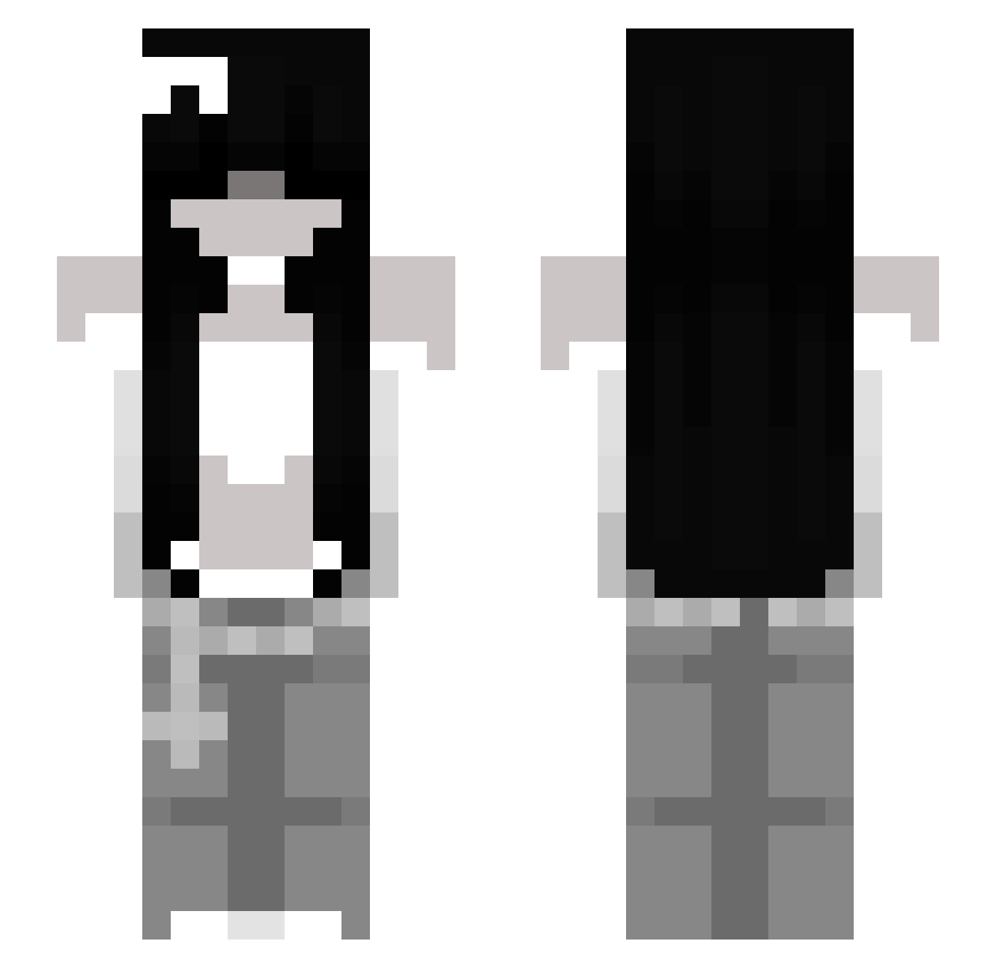 Noah27g_ Minecraft skin, front and back view