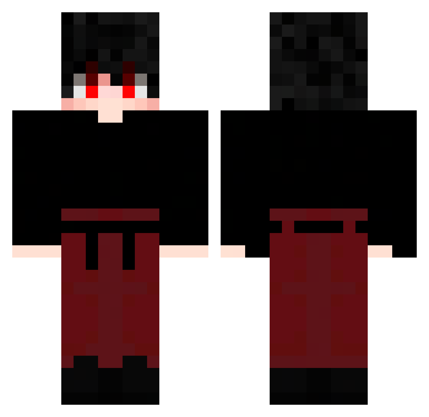 nmmmmmnm Minecraft skin, front and back view
