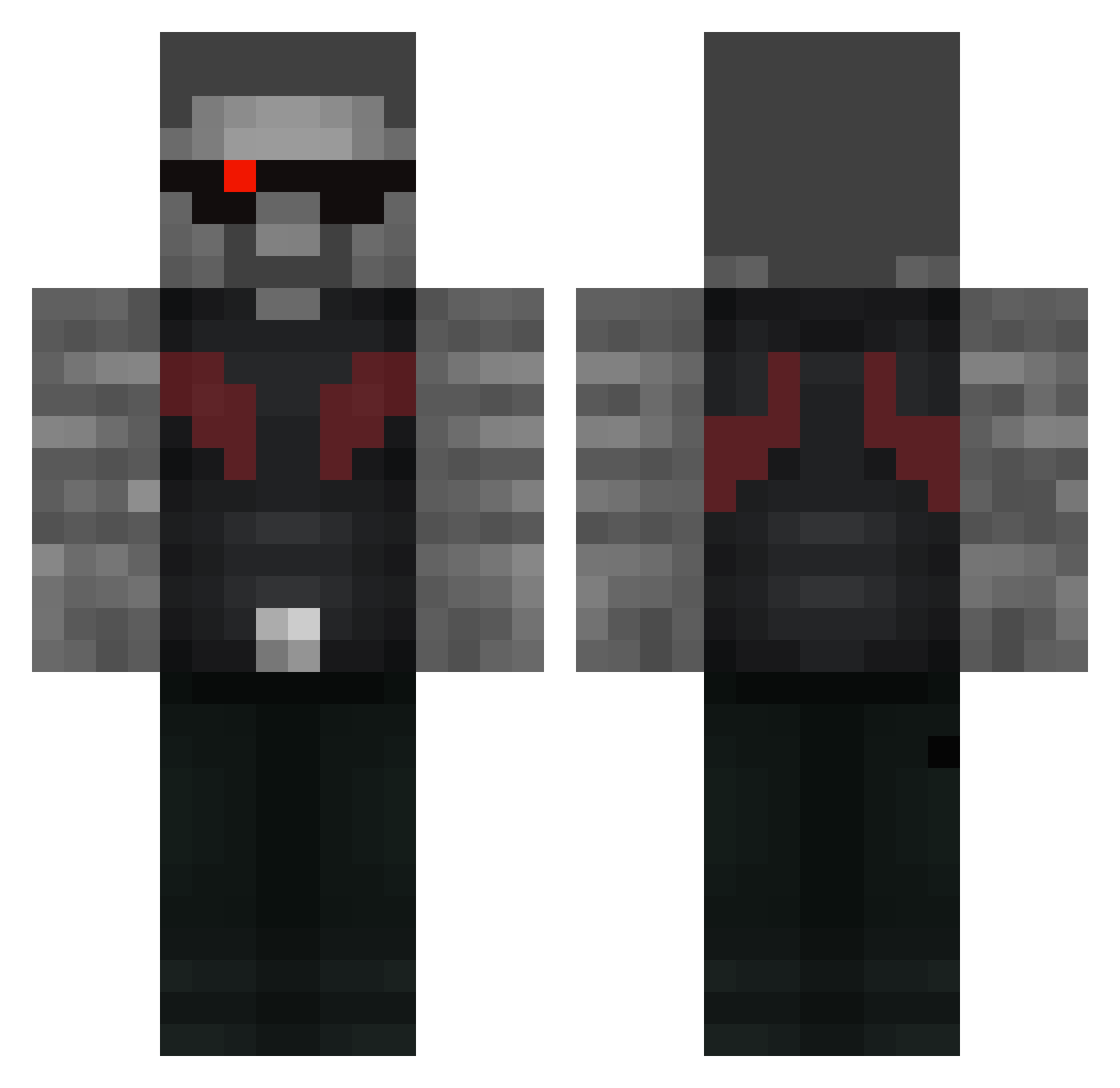 bas17 Minecraft skin, front and back view