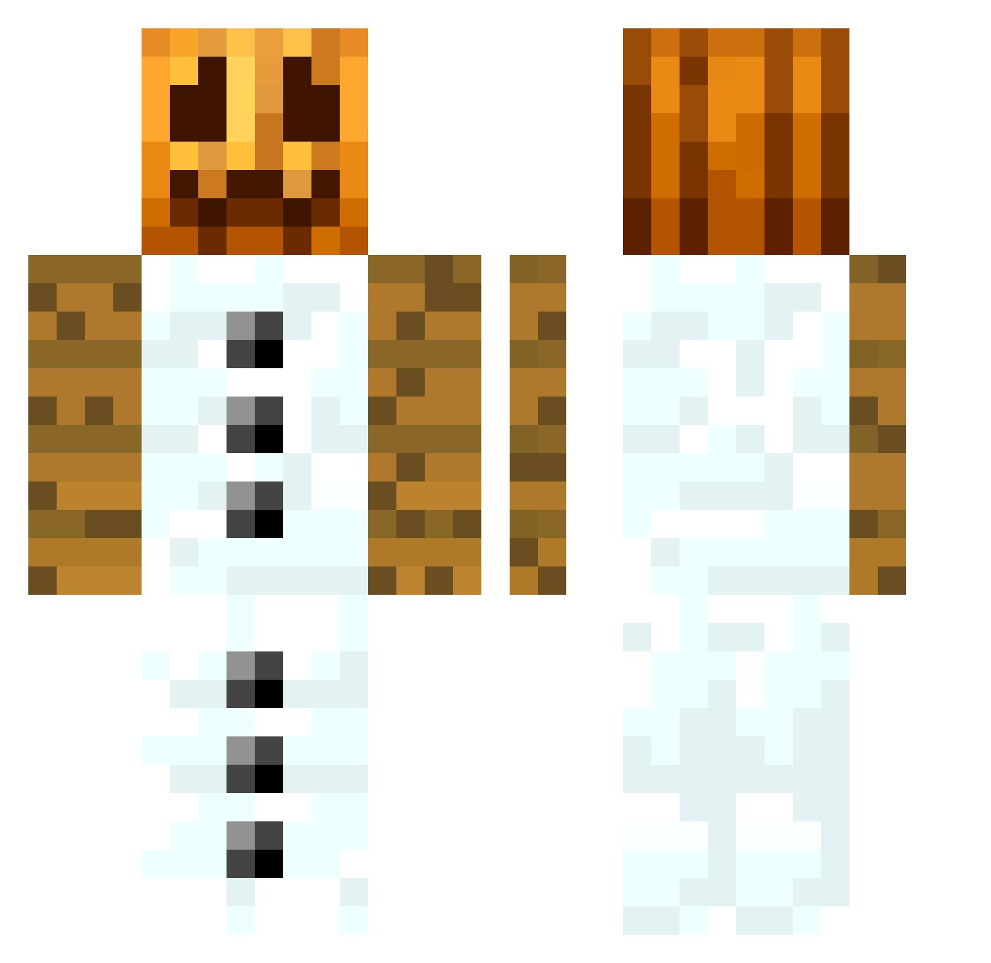 EsoSchiz0 Minecraft skin, front and back view