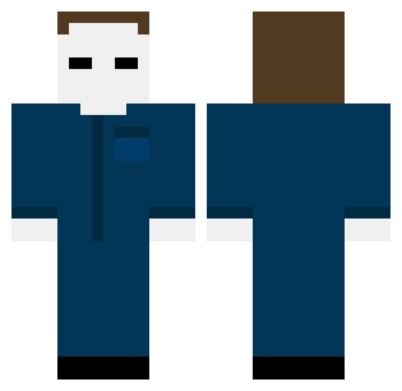 haru_0109 Minecraft skin, front and back view